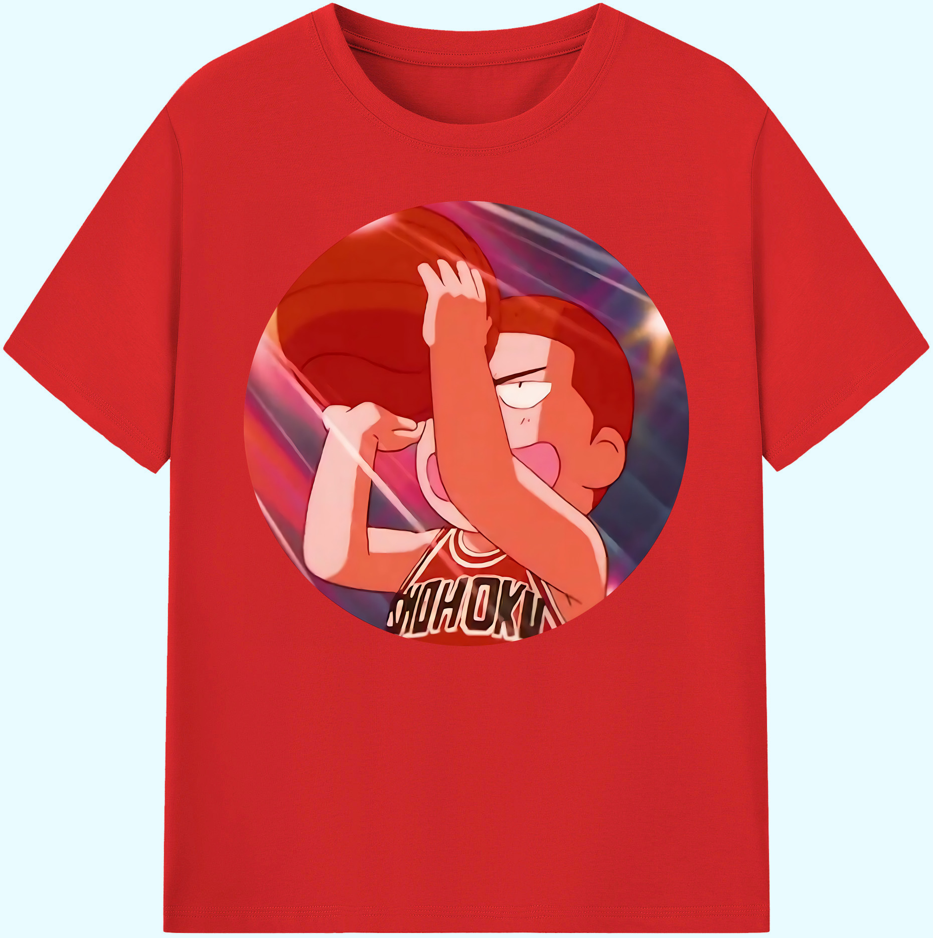 （画像用） SLAM DUNK／スラムダンク 綿100％ メンズ半袖Tシャツ｜肌触りやわらか＆通気性