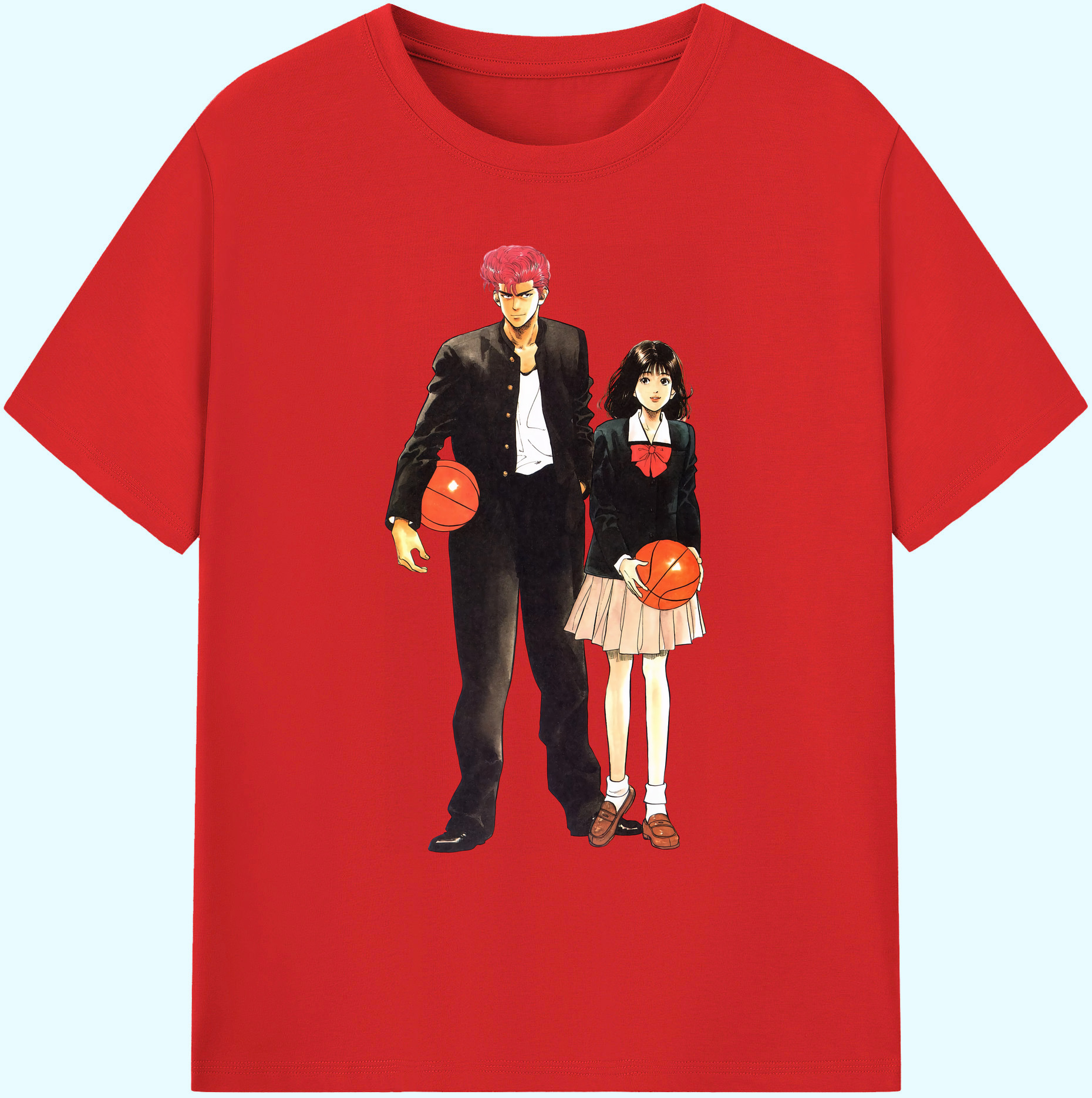 （画像用） SLAM DUNK／スラムダンク 綿100％ メンズ半袖Tシャツ｜肌触りやわらか＆通気性