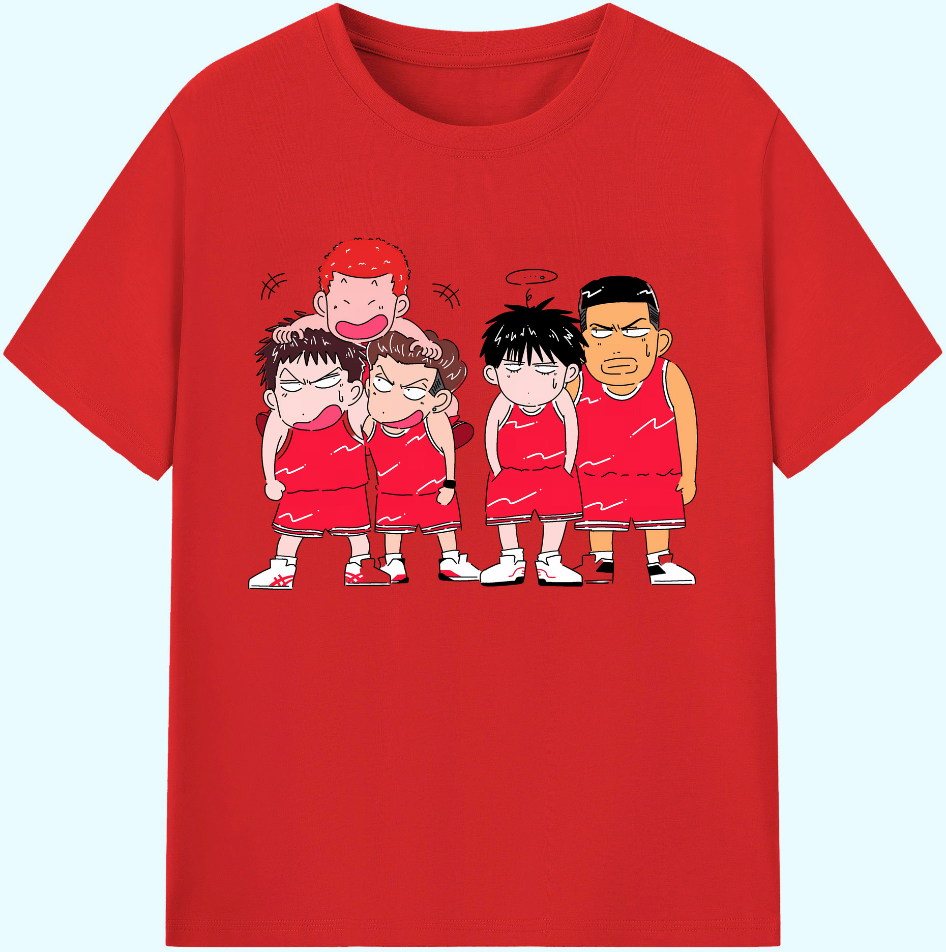 （画像用） SLAM DUNK／スラムダンク 綿100％ メンズ半袖Tシャツ｜肌触りやわらか＆通気性
