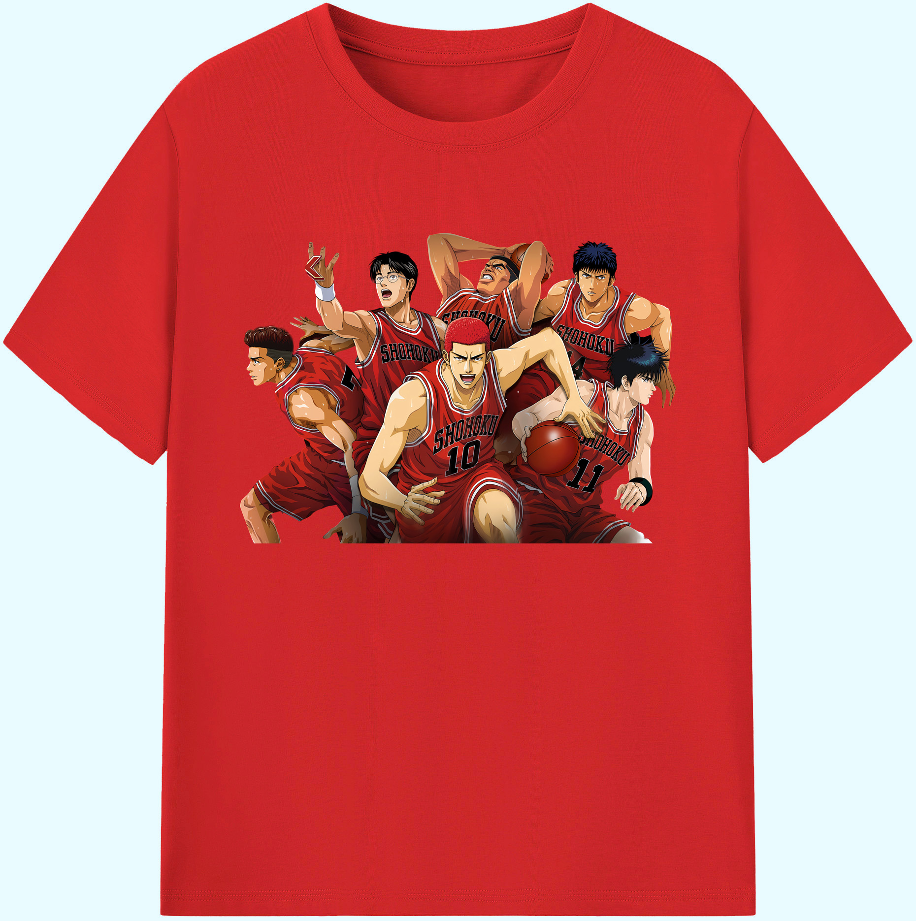 （画像用） SLAM DUNK／スラムダンク 綿100％ メンズ半袖Tシャツ｜肌触りやわらか＆通気性