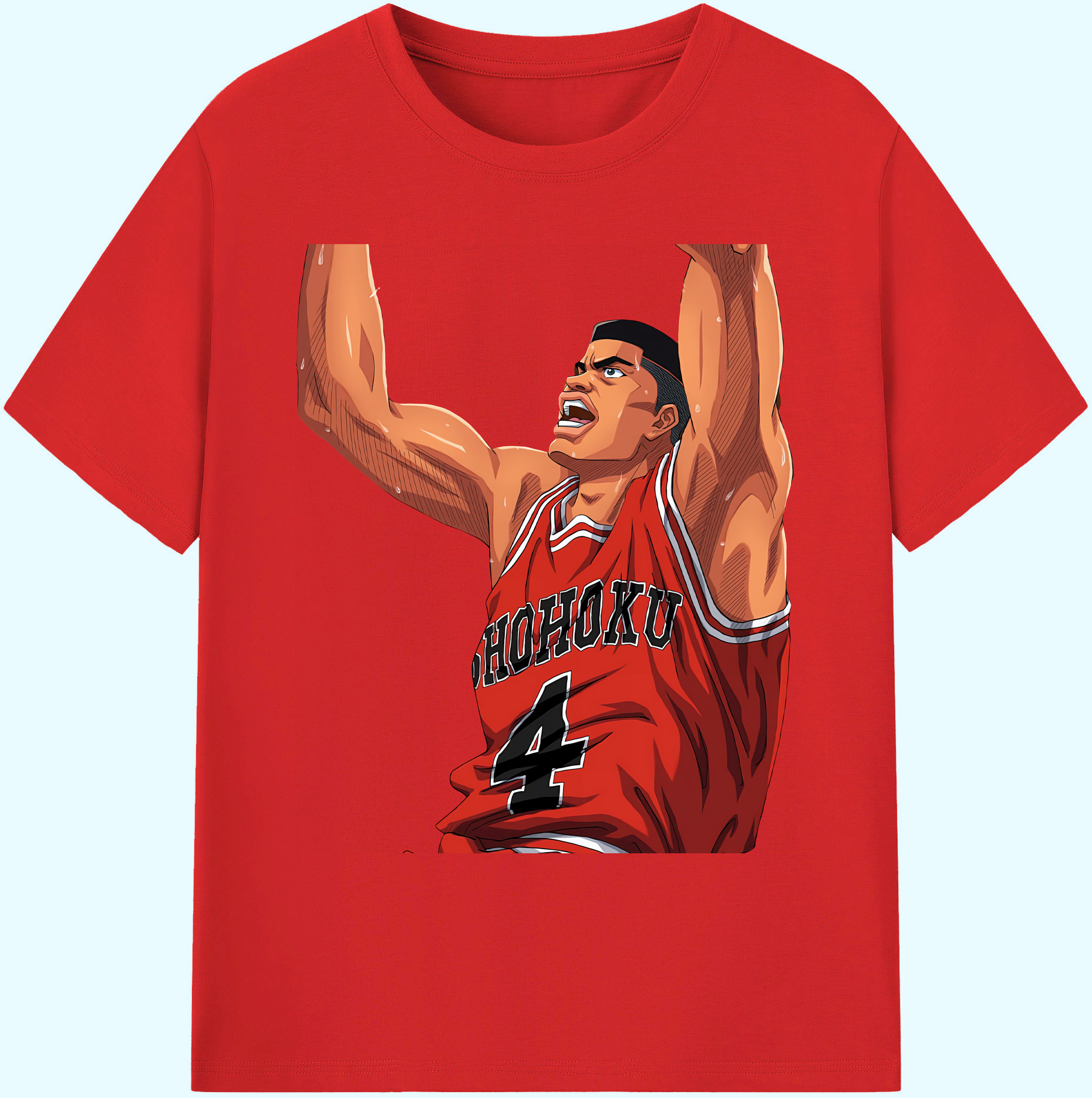 （画像用） SLAM DUNK／スラムダンク 綿100％ メンズ半袖Tシャツ｜肌触りやわらか＆通気性
