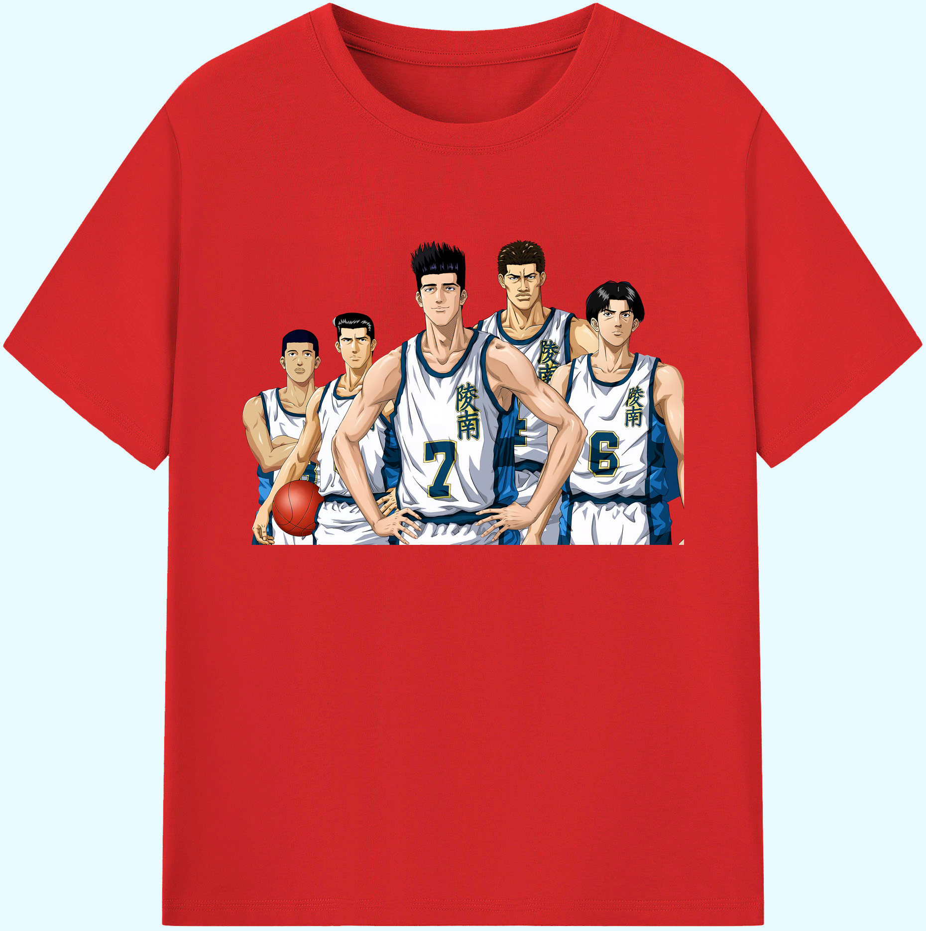 （画像用） SLAM DUNK／スラムダンク 綿100％ メンズ半袖Tシャツ｜肌触りやわらか＆通気性