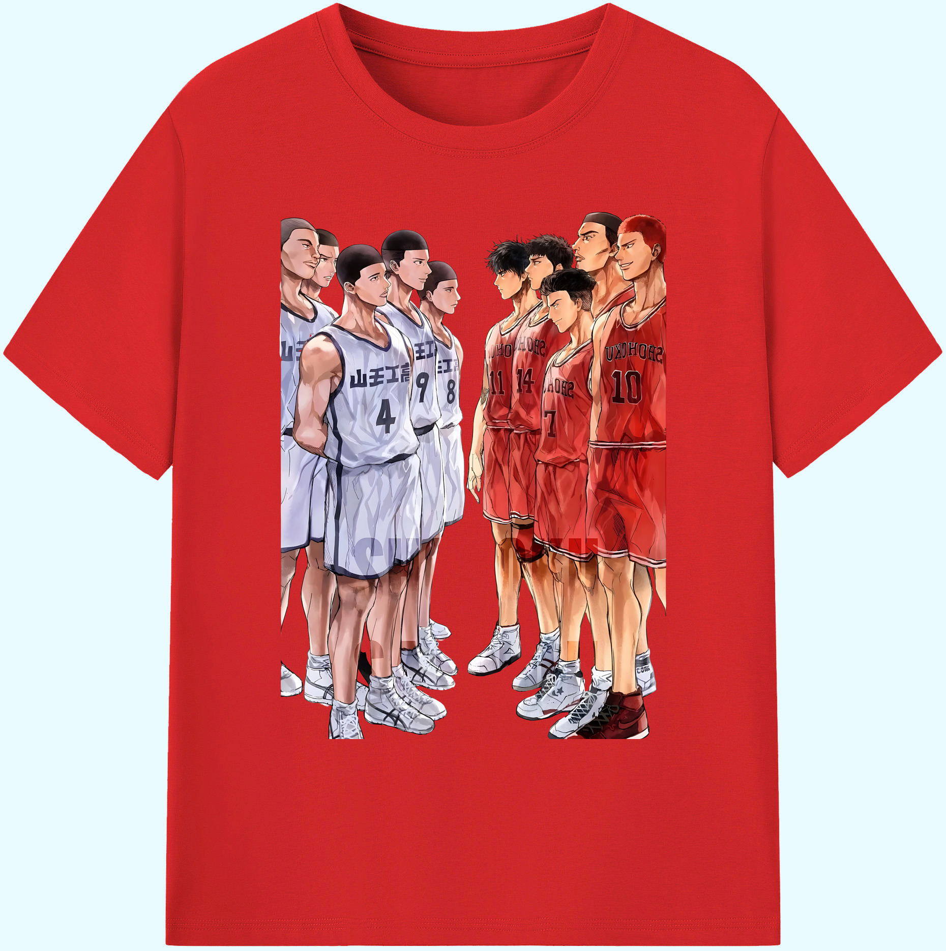 （画像用） SLAM DUNK／スラムダンク 綿100％ メンズ半袖Tシャツ｜肌触りやわらか＆通気性