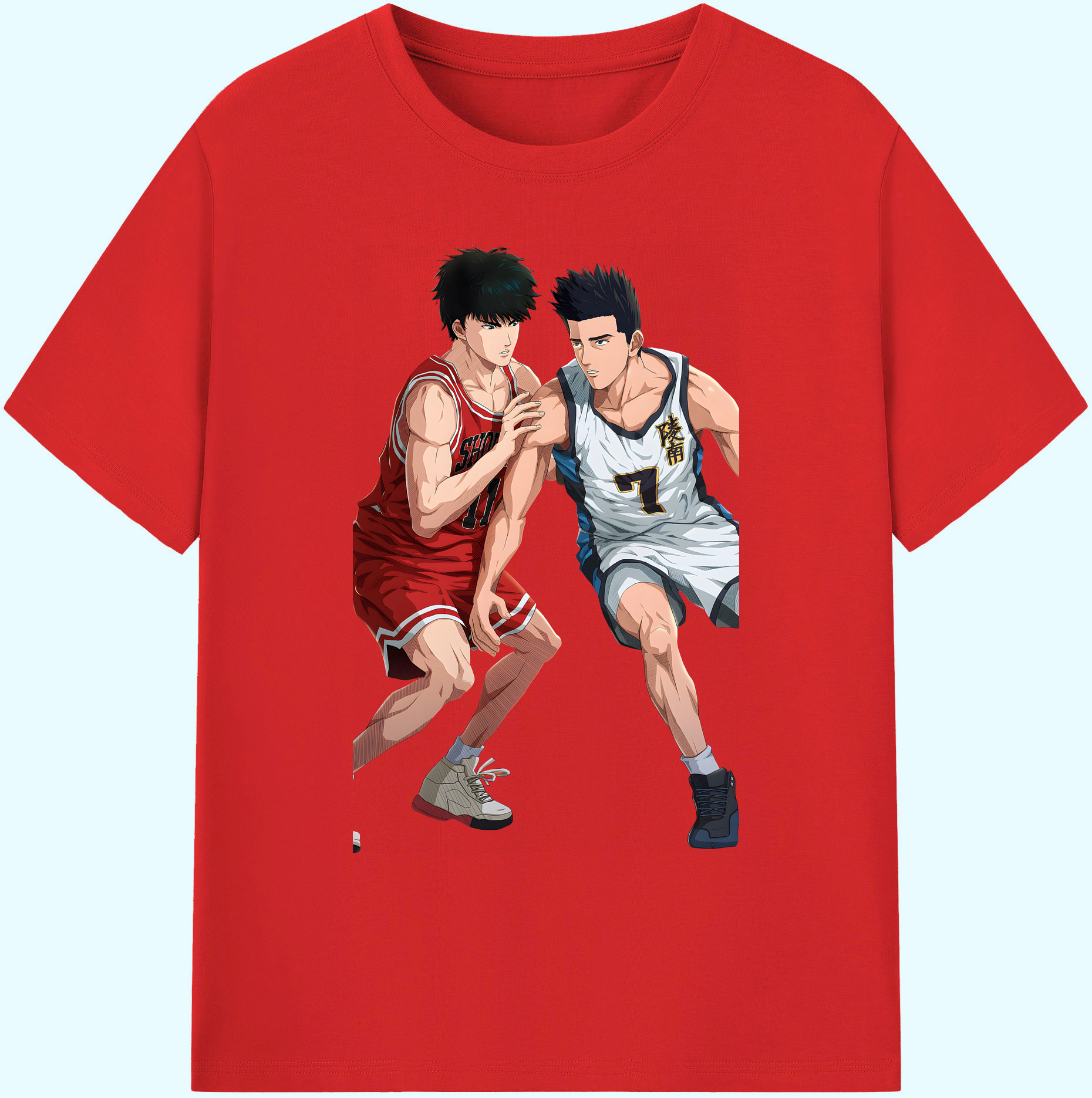 （画像用） SLAM DUNK／スラムダンク 綿100％ メンズ半袖Tシャツ｜肌触りやわらか＆通気性