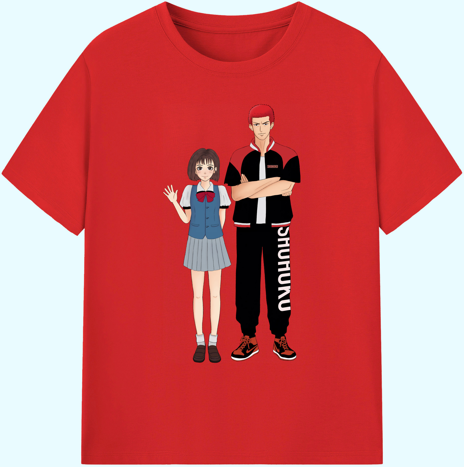 （画像用） SLAM DUNK／スラムダンク 綿100％ メンズ半袖Tシャツ｜肌触りやわらか＆通気性