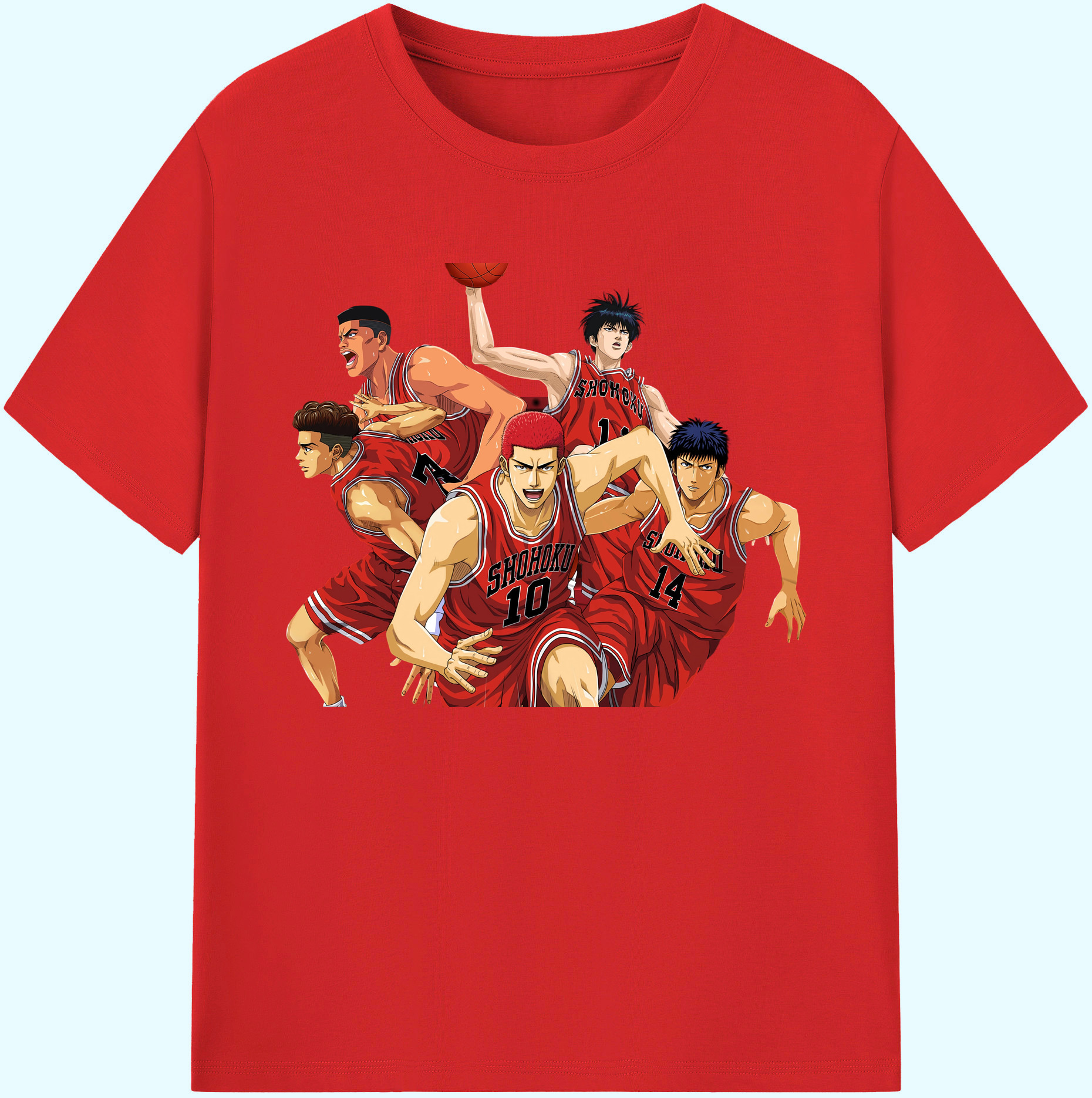 （画像用） SLAM DUNK／スラムダンク 綿100％ メンズ半袖Tシャツ｜肌触りやわらか＆通気性