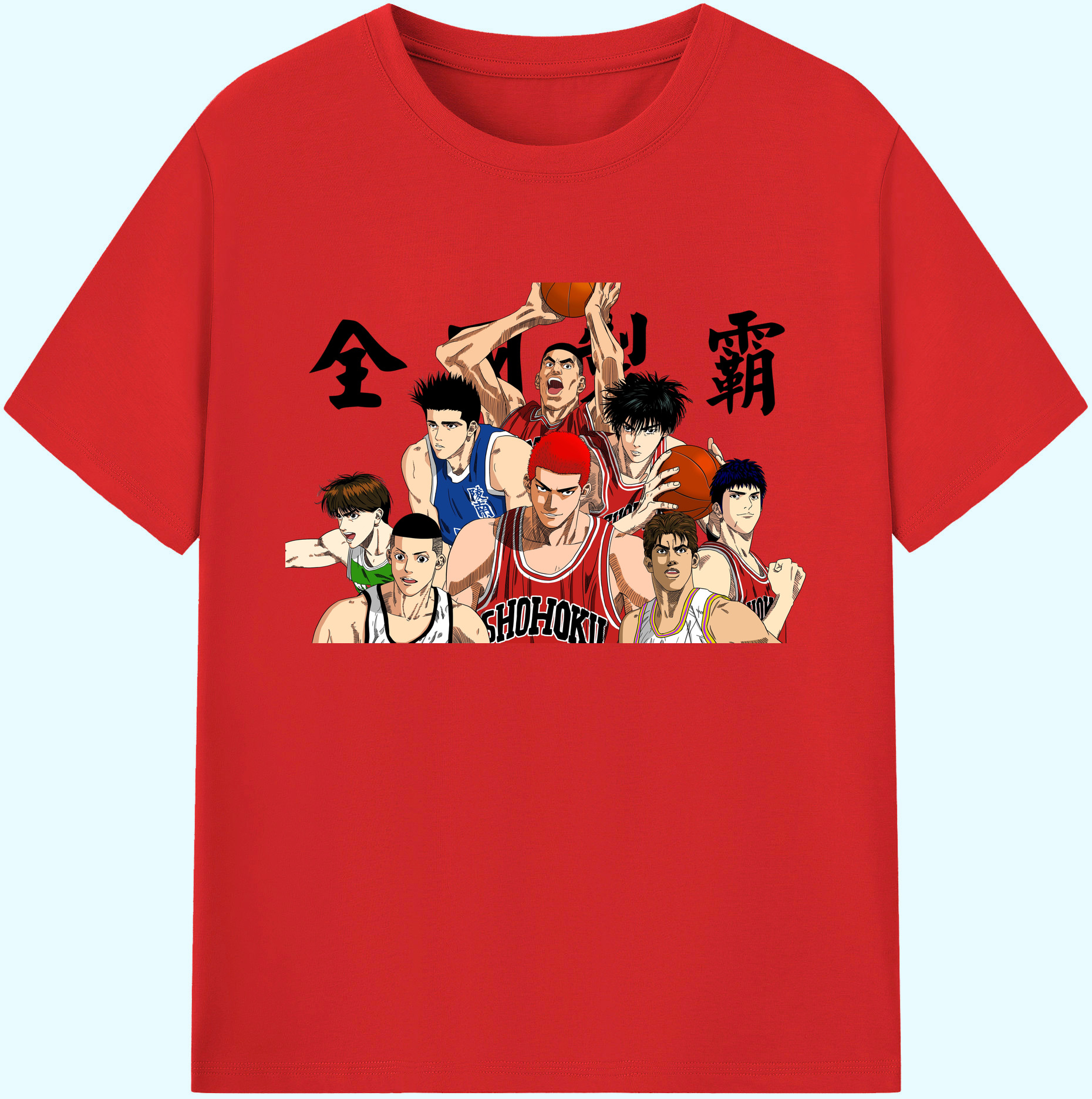（画像用） SLAM DUNK／スラムダンク 綿100％ メンズ半袖Tシャツ｜肌触りやわらか＆通気性