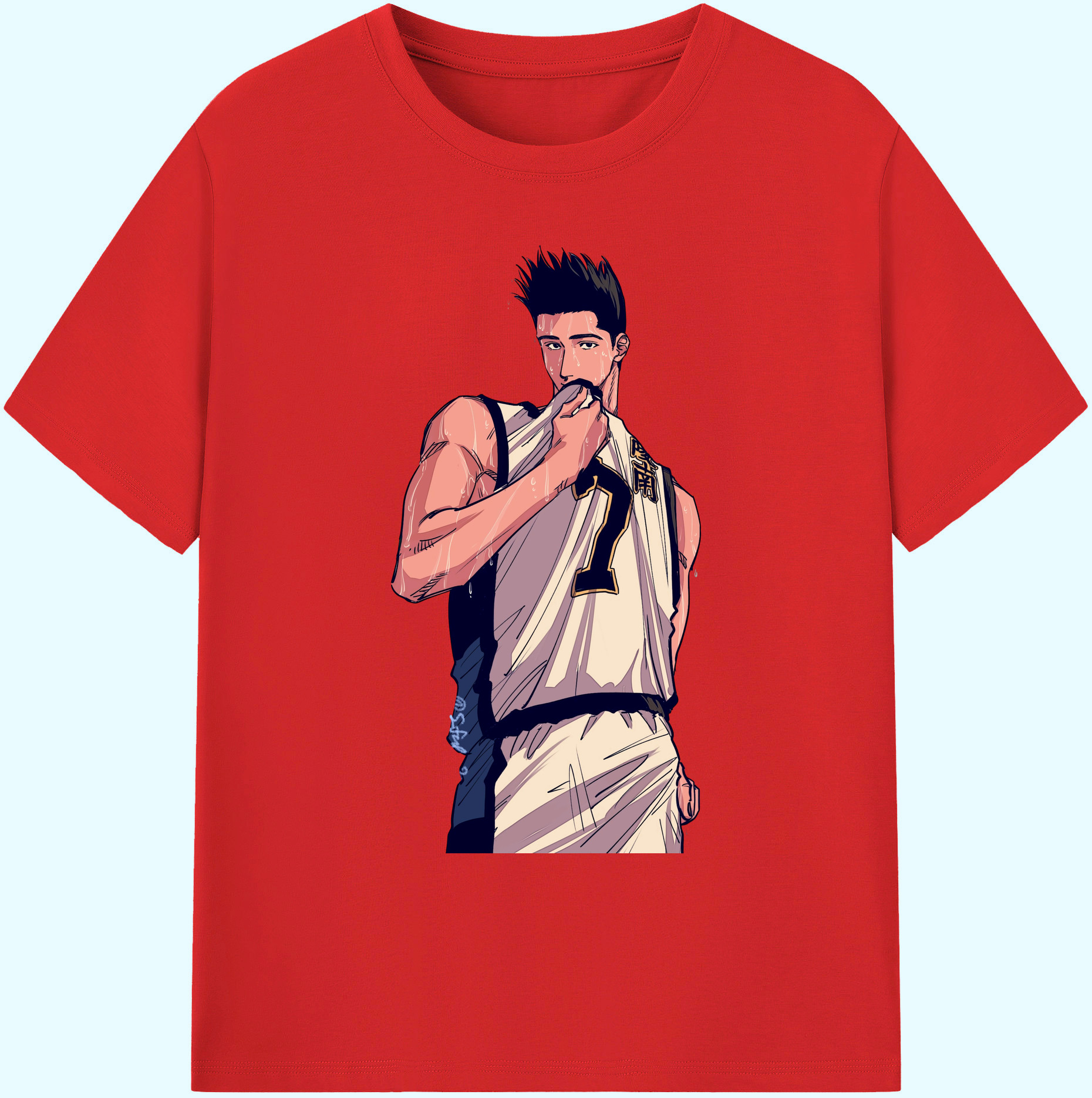 （画像用） SLAM DUNK／スラムダンク 綿100％ メンズ半袖Tシャツ｜肌触りやわらか＆通気性