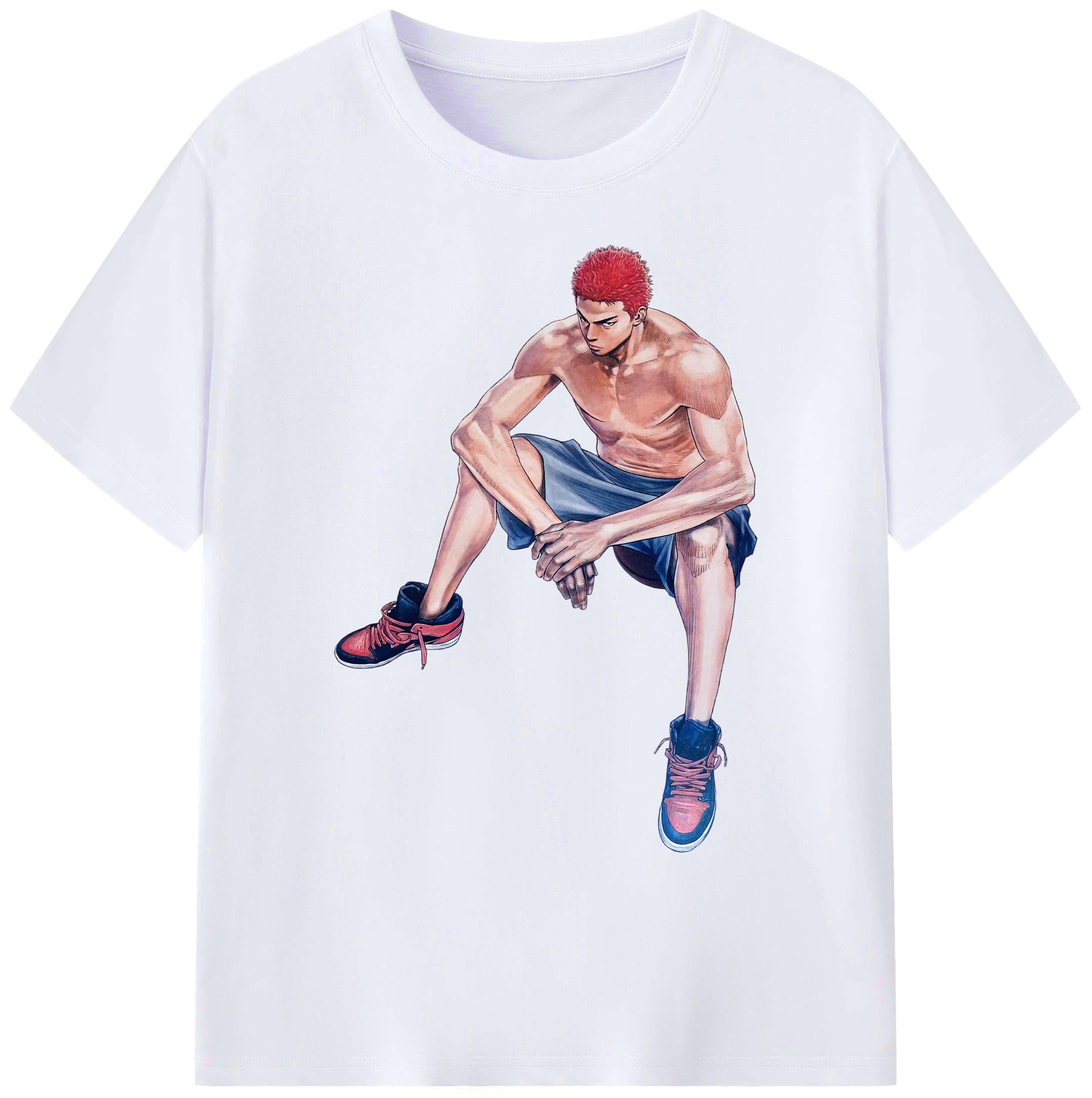 （画像用） SLAM DUNK／スラムダンク 綿100％ メンズ半袖Tシャツ｜肌触りやわらか＆通気性