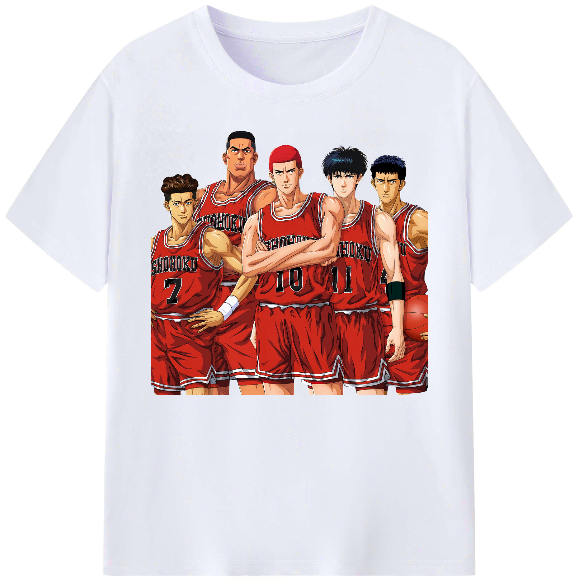 （画像用） SLAM DUNK／スラムダンク 綿100％ メンズ半袖Tシャツ｜肌触りやわらか＆通気性