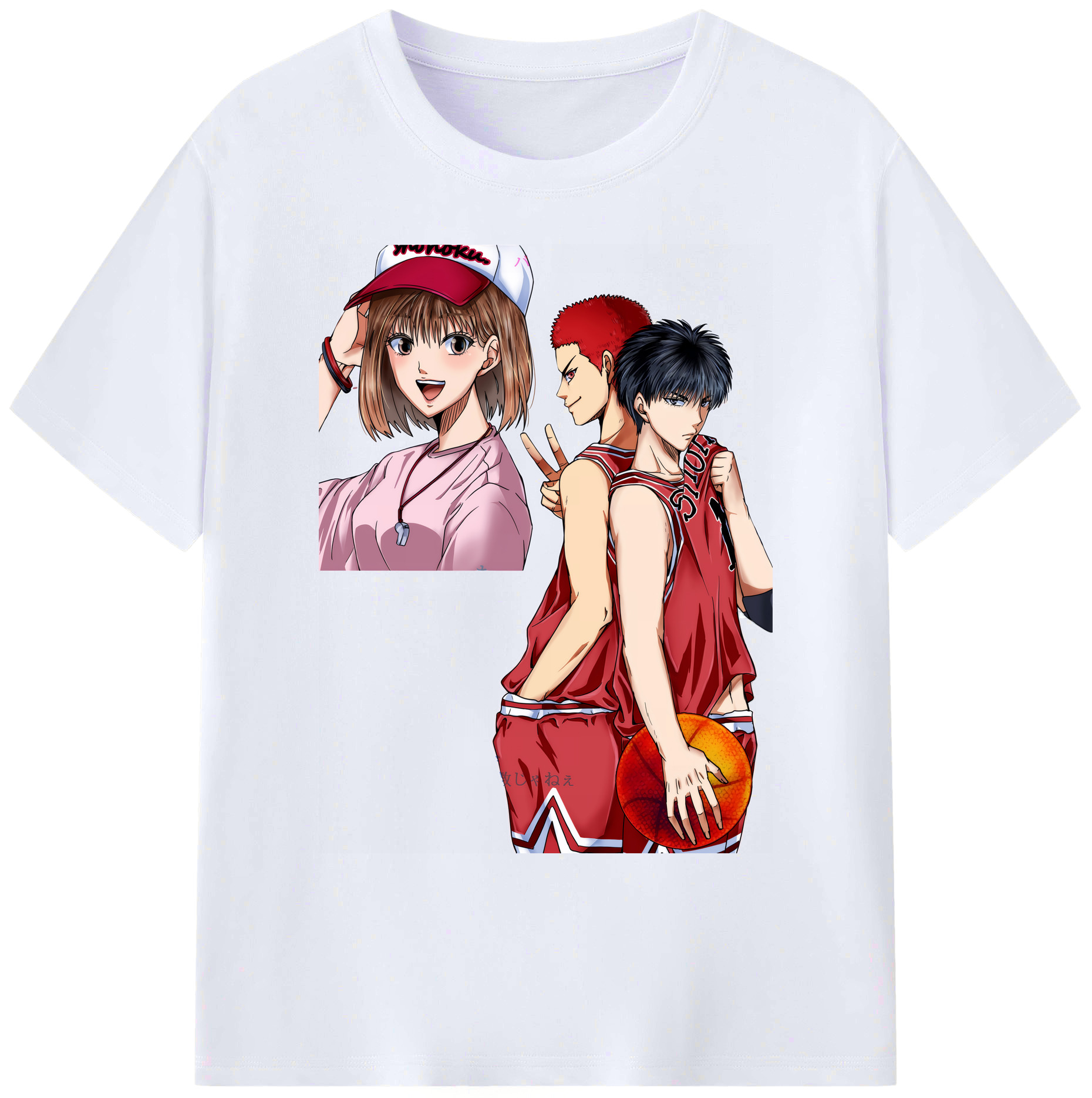 （画像用） SLAM DUNK／スラムダンク 綿100％ メンズ半袖Tシャツ｜肌触りやわらか＆通気性
