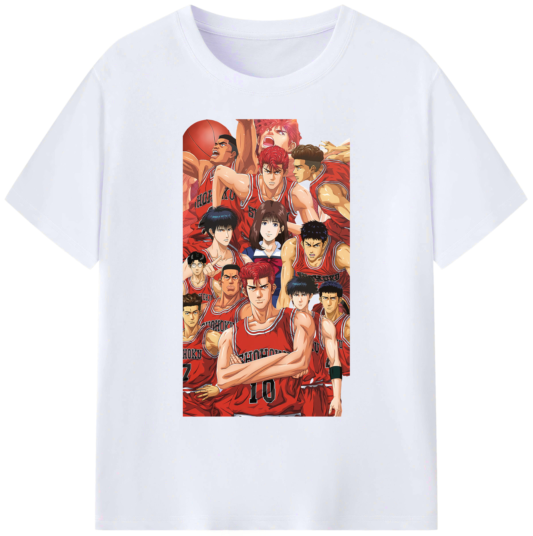 （画像用） SLAM DUNK／スラムダンク 綿100％ メンズ半袖Tシャツ｜肌触りやわらか＆通気性