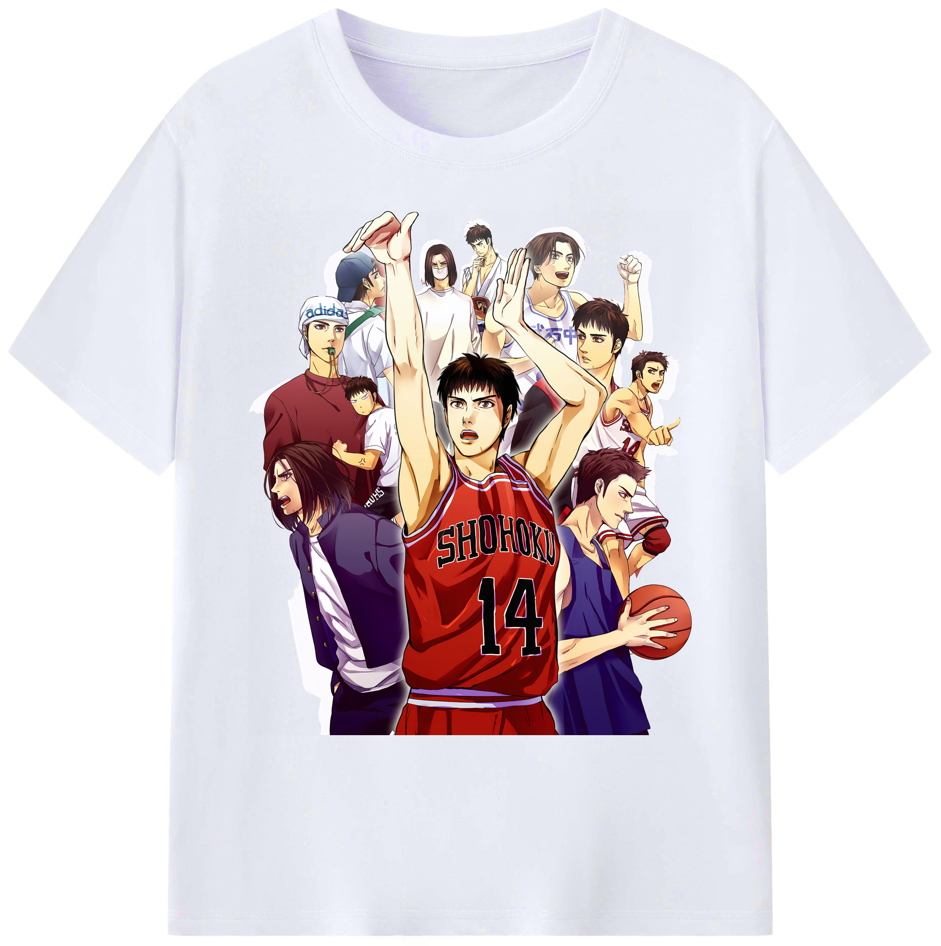 （画像用） SLAM DUNK／スラムダンク 綿100％ メンズ半袖Tシャツ｜肌触りやわらか＆通気性