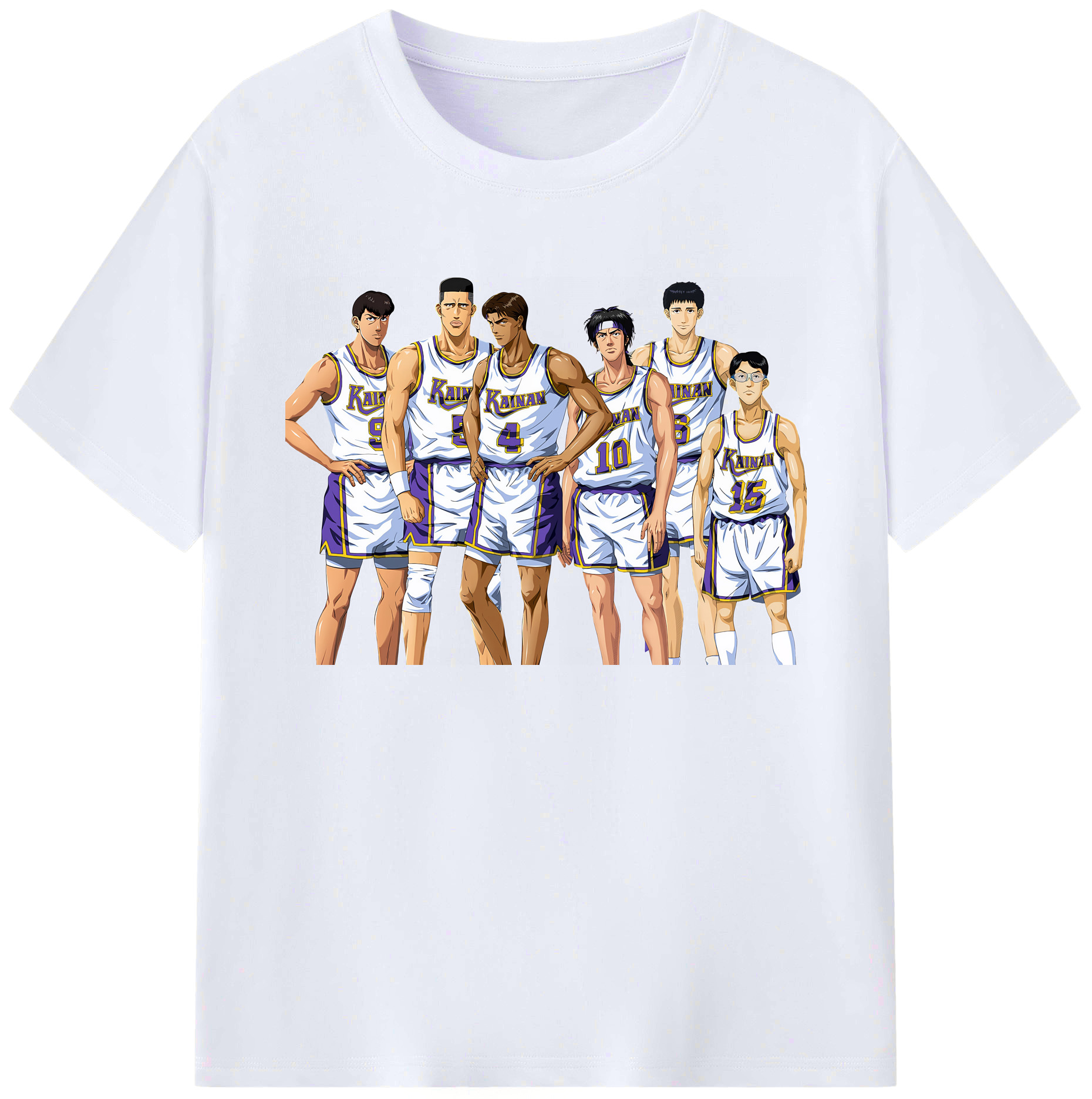 （画像用） SLAM DUNK／スラムダンク 綿100％ メンズ半袖Tシャツ｜肌触りやわらか＆通気性