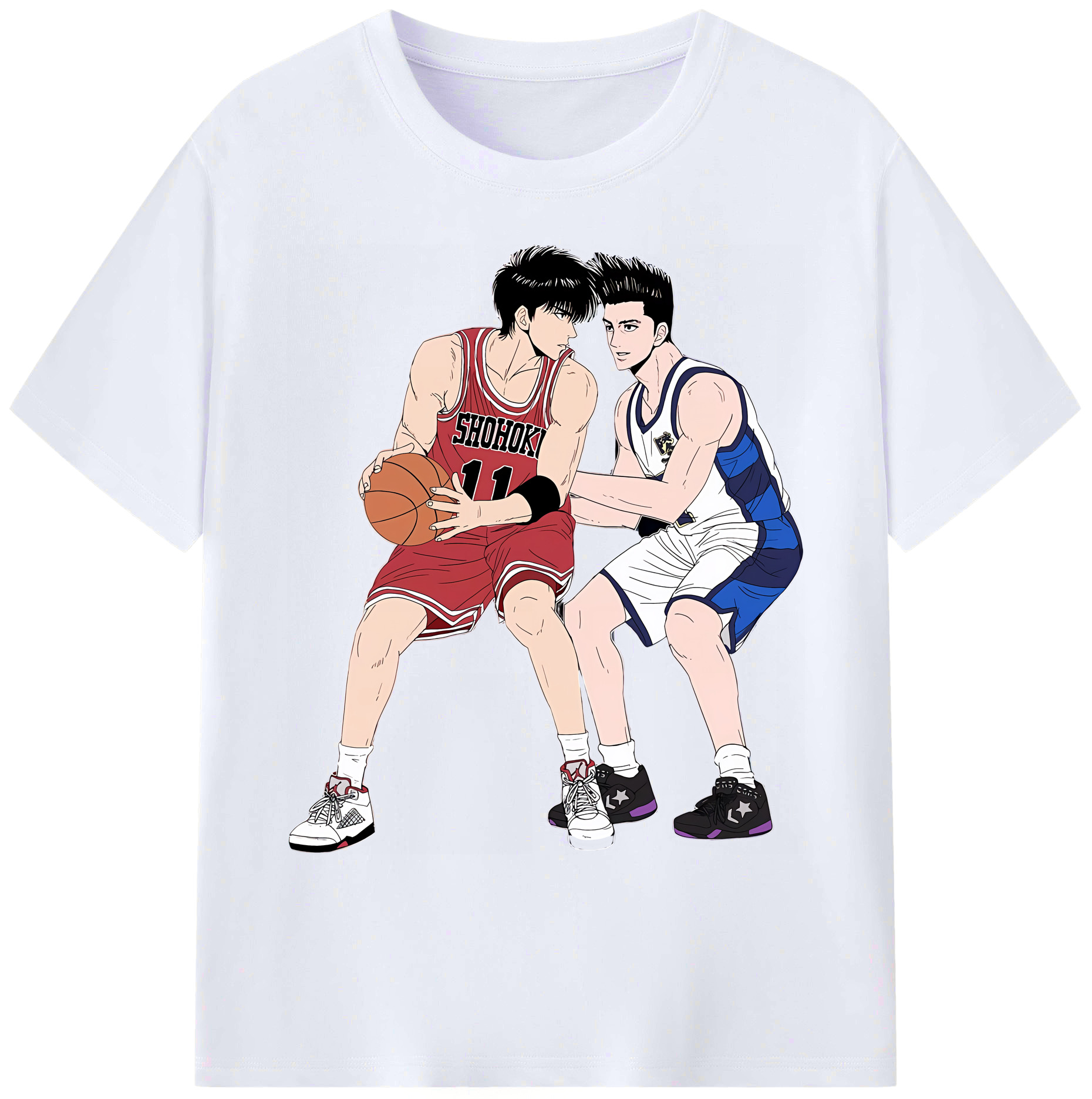 （画像用） SLAM DUNK／スラムダンク 綿100％ メンズ半袖Tシャツ｜肌触りやわらか＆通気性