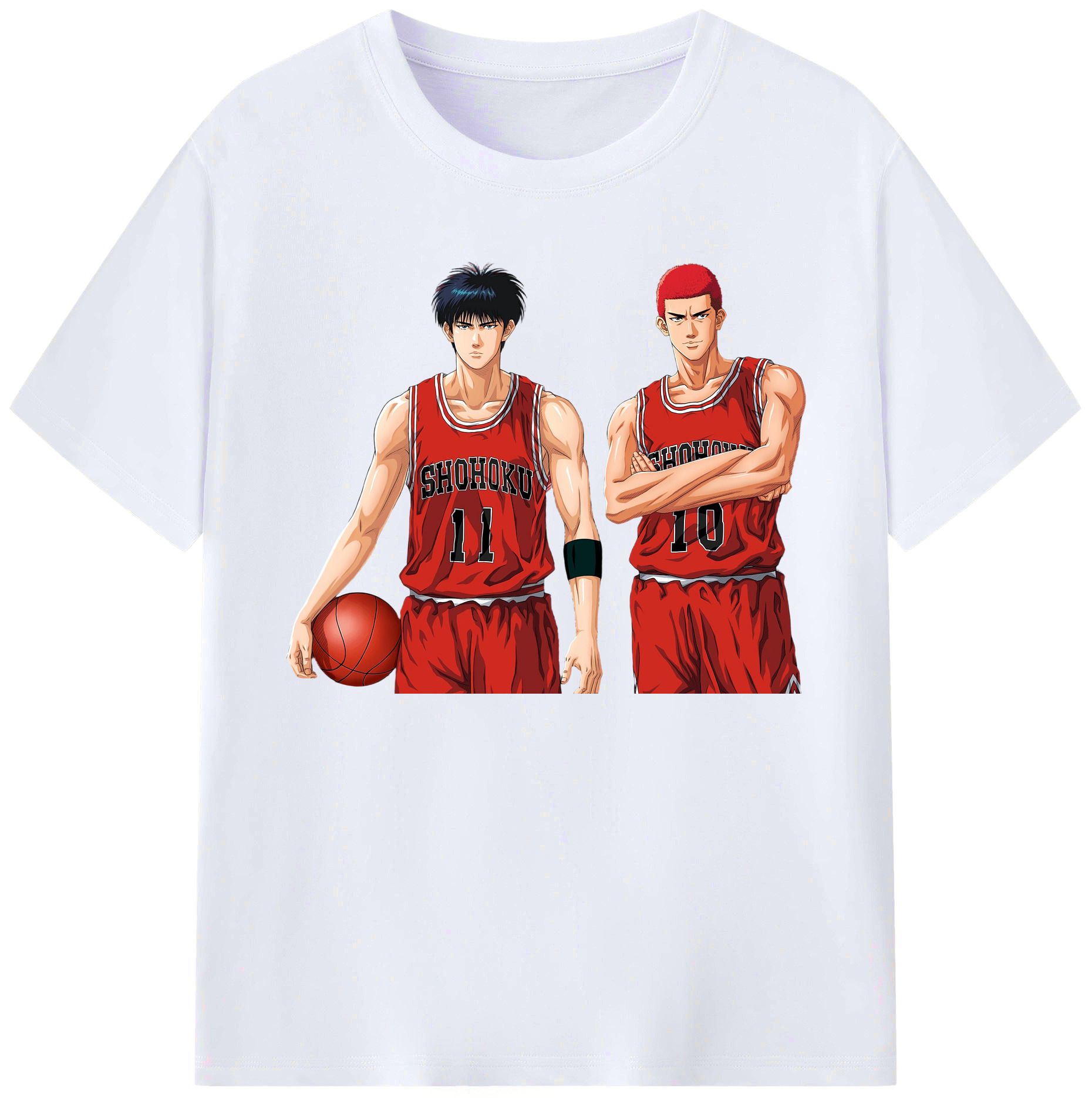 （画像用） SLAM DUNK／スラムダンク 綿100％ メンズ半袖Tシャツ｜肌触りやわらか＆通気性