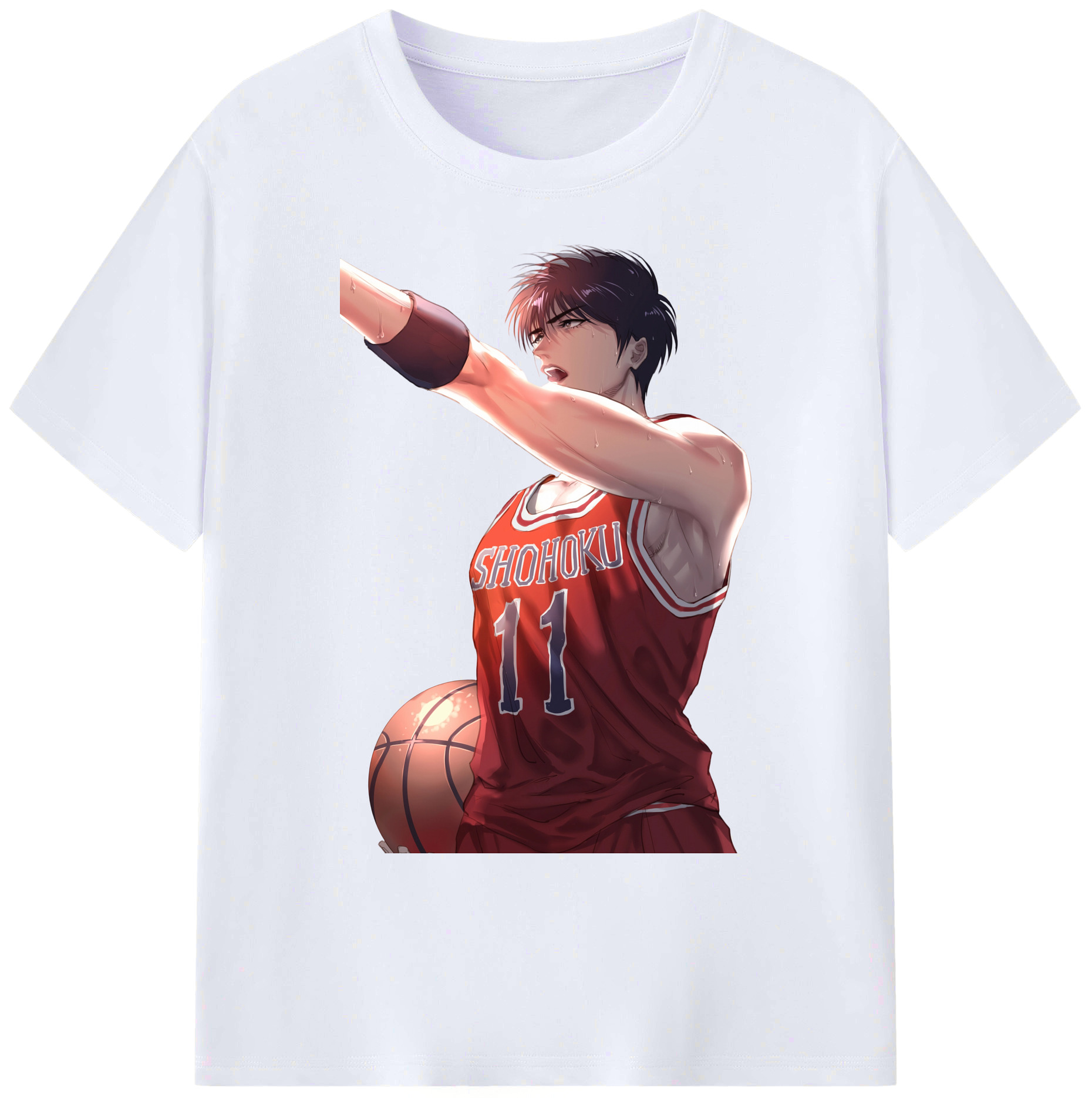 （画像用） SLAM DUNK／スラムダンク 綿100％ メンズ半袖Tシャツ｜肌触りやわらか＆通気性
