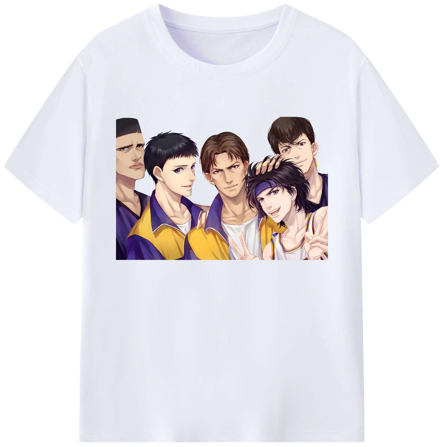 （画像用） SLAM DUNK／スラムダンク 綿100％ メンズ半袖Tシャツ｜肌触りやわらか＆通気性