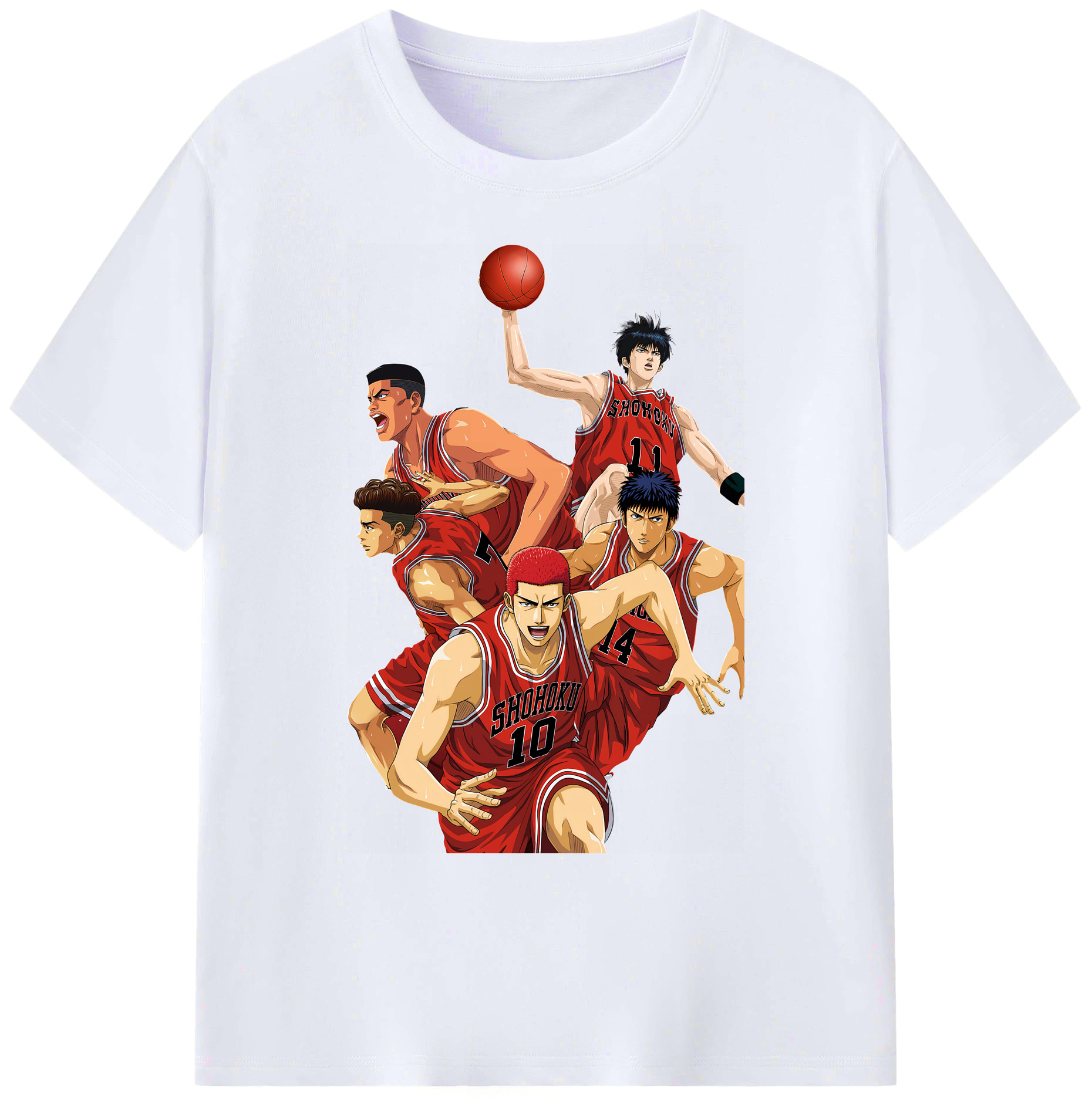 （画像用） SLAM DUNK／スラムダンク 綿100％ メンズ半袖Tシャツ｜肌触りやわらか＆通気性