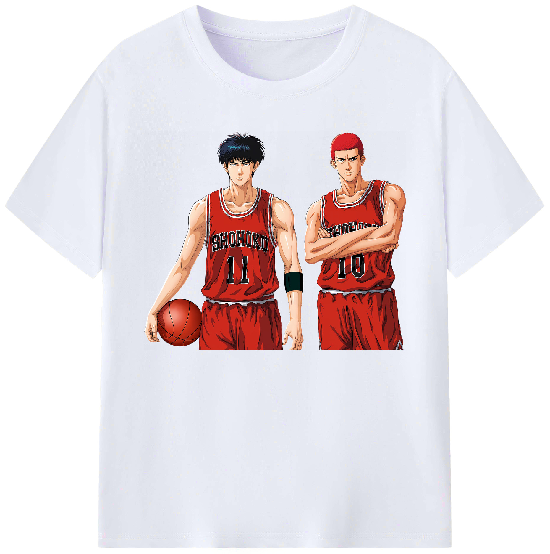 （画像用） SLAM DUNK／スラムダンク 綿100％ メンズ半袖Tシャツ｜肌触りやわらか＆通気性