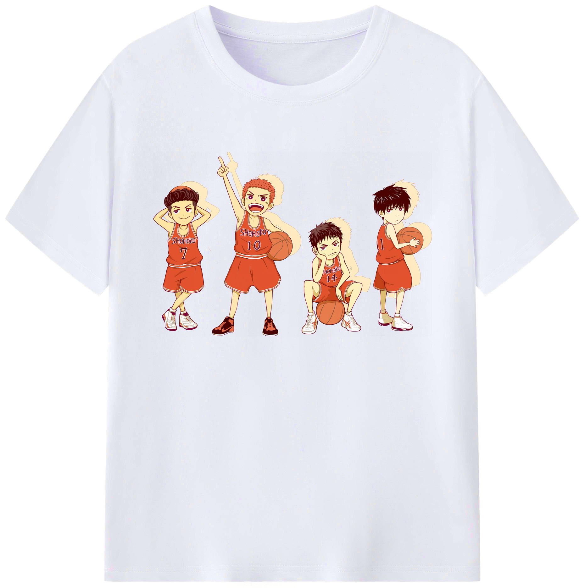 （画像用） SLAM DUNK／スラムダンク 綿100％ メンズ半袖Tシャツ｜肌触りやわらか＆通気性