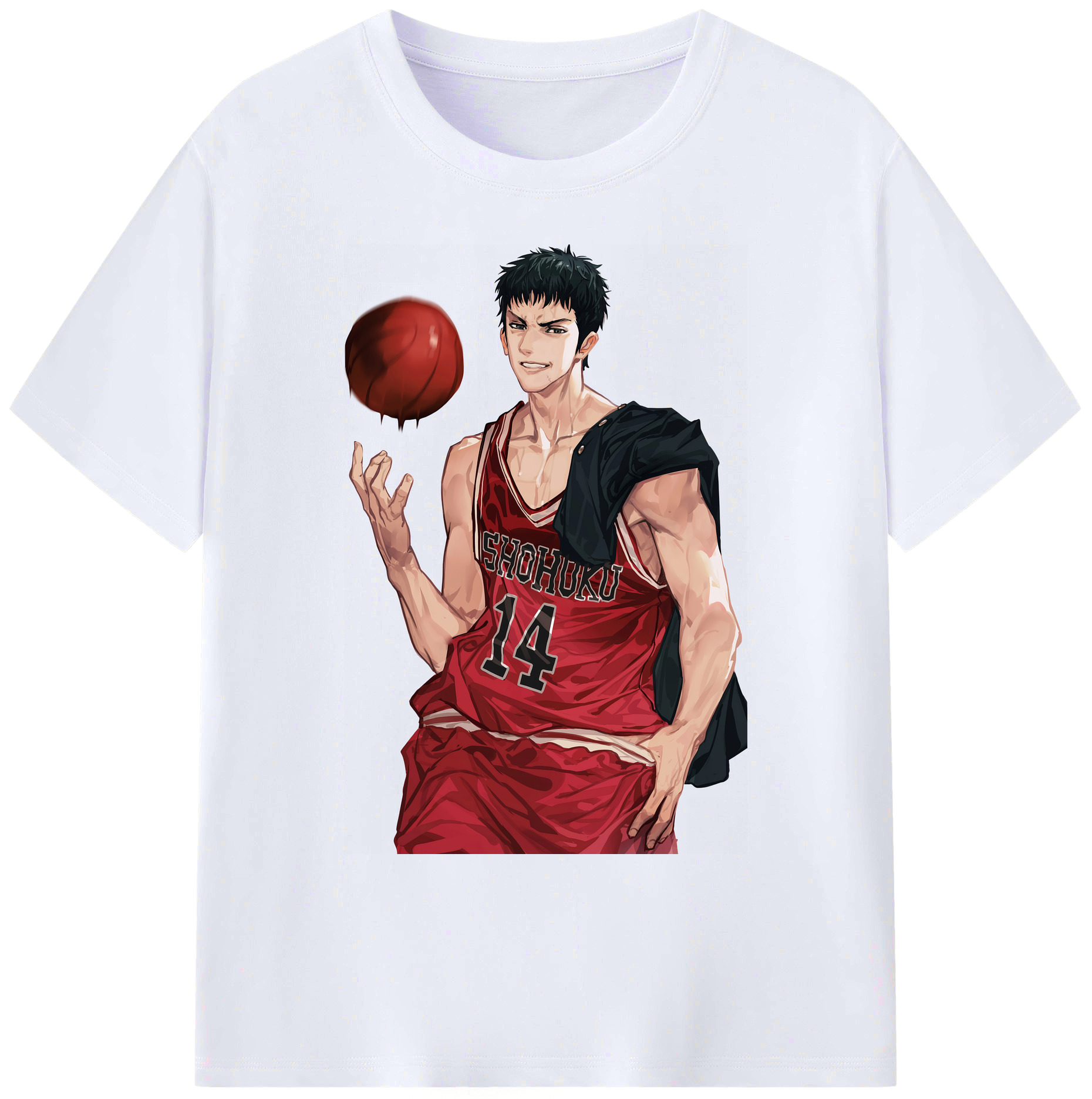 （画像用） SLAM DUNK／スラムダンク 綿100％ メンズ半袖Tシャツ｜肌触りやわらか＆通気性