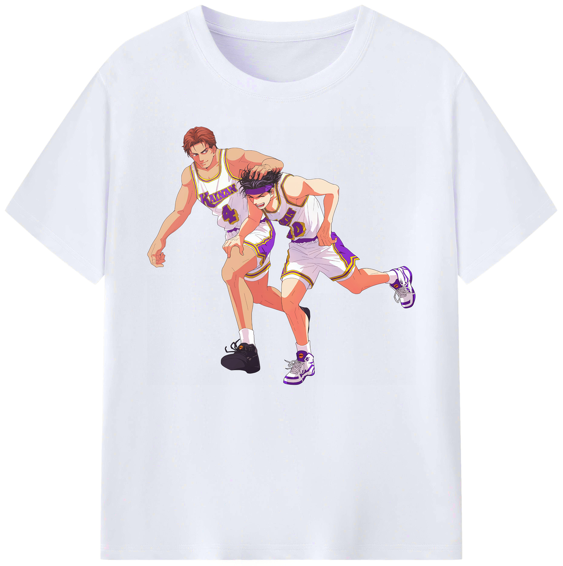 （画像用） SLAM DUNK／スラムダンク 綿100％ メンズ半袖Tシャツ｜肌触りやわらか＆通気性