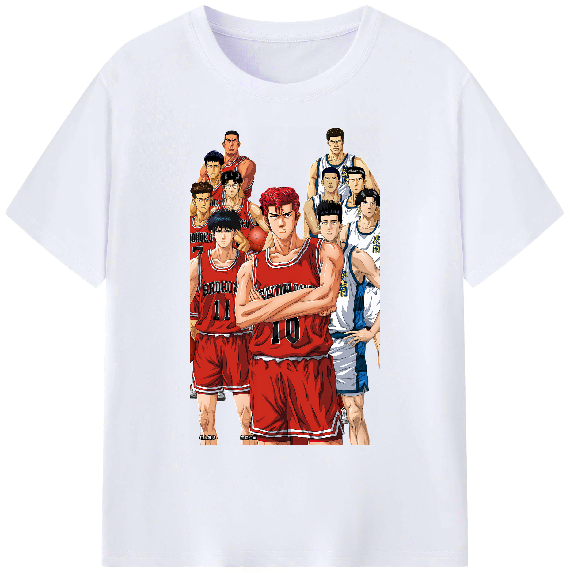 （画像用） SLAM DUNK／スラムダンク 綿100％ メンズ半袖Tシャツ｜肌触りやわらか＆通気性
