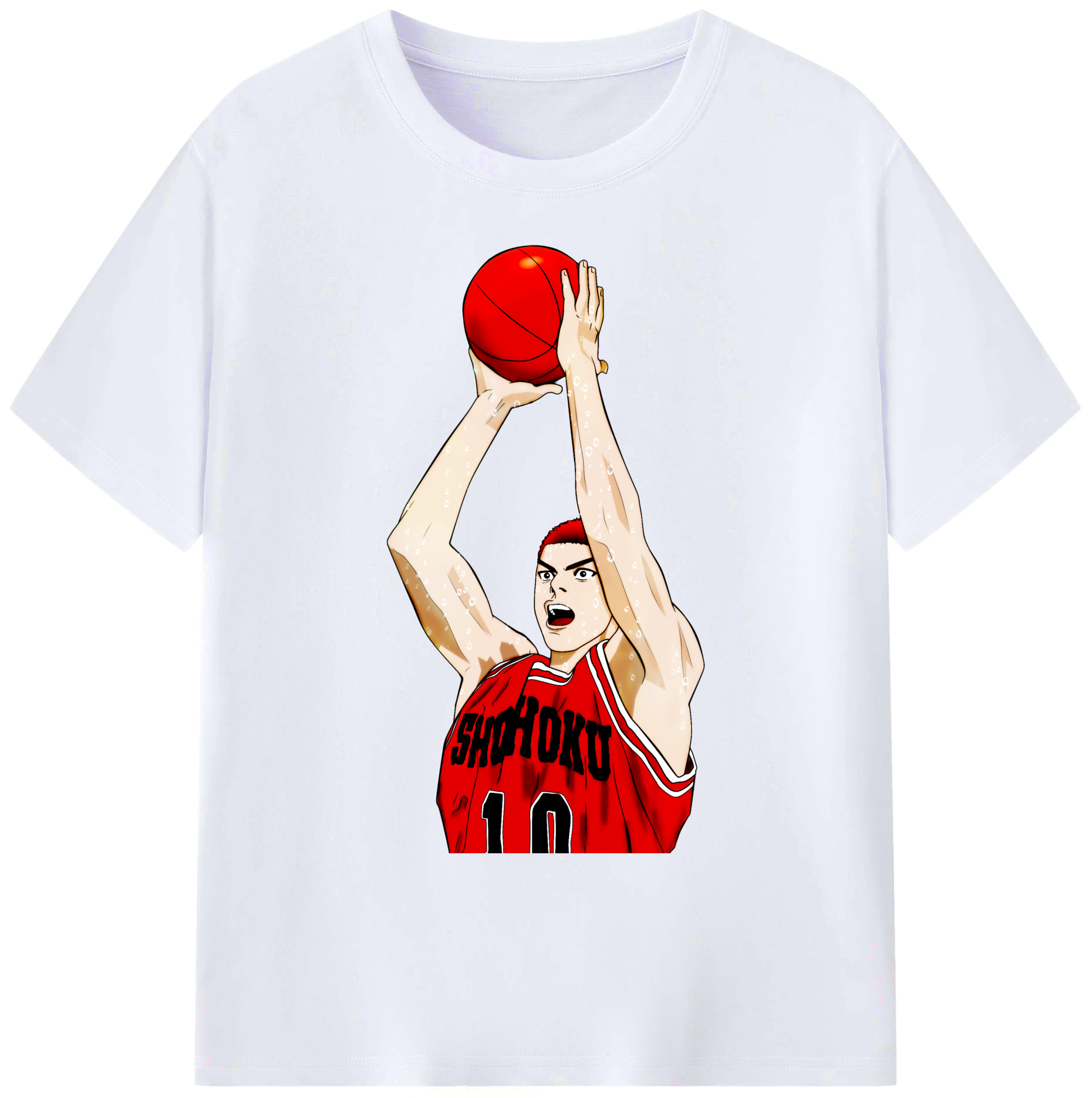 （画像用） SLAM DUNK／スラムダンク 綿100％ メンズ半袖Tシャツ｜肌触りやわらか＆通気性