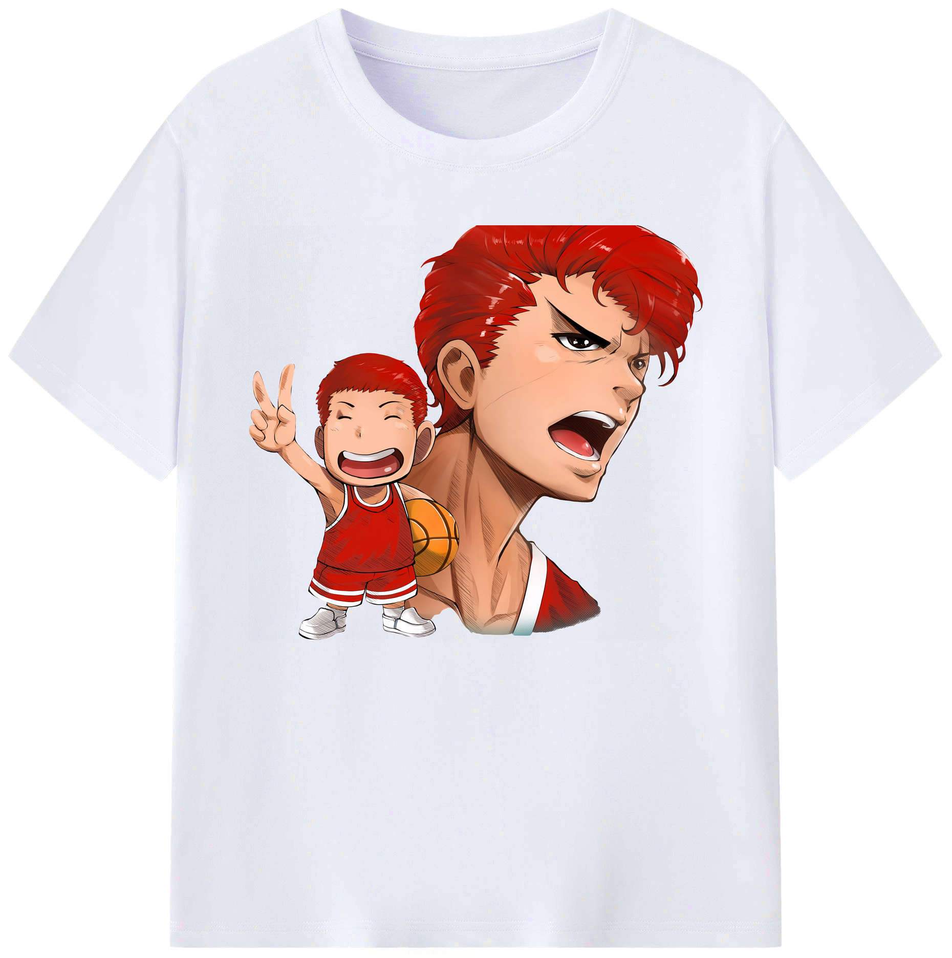 （画像用） SLAM DUNK／スラムダンク 綿100％ メンズ半袖Tシャツ｜肌触りやわらか＆通気性