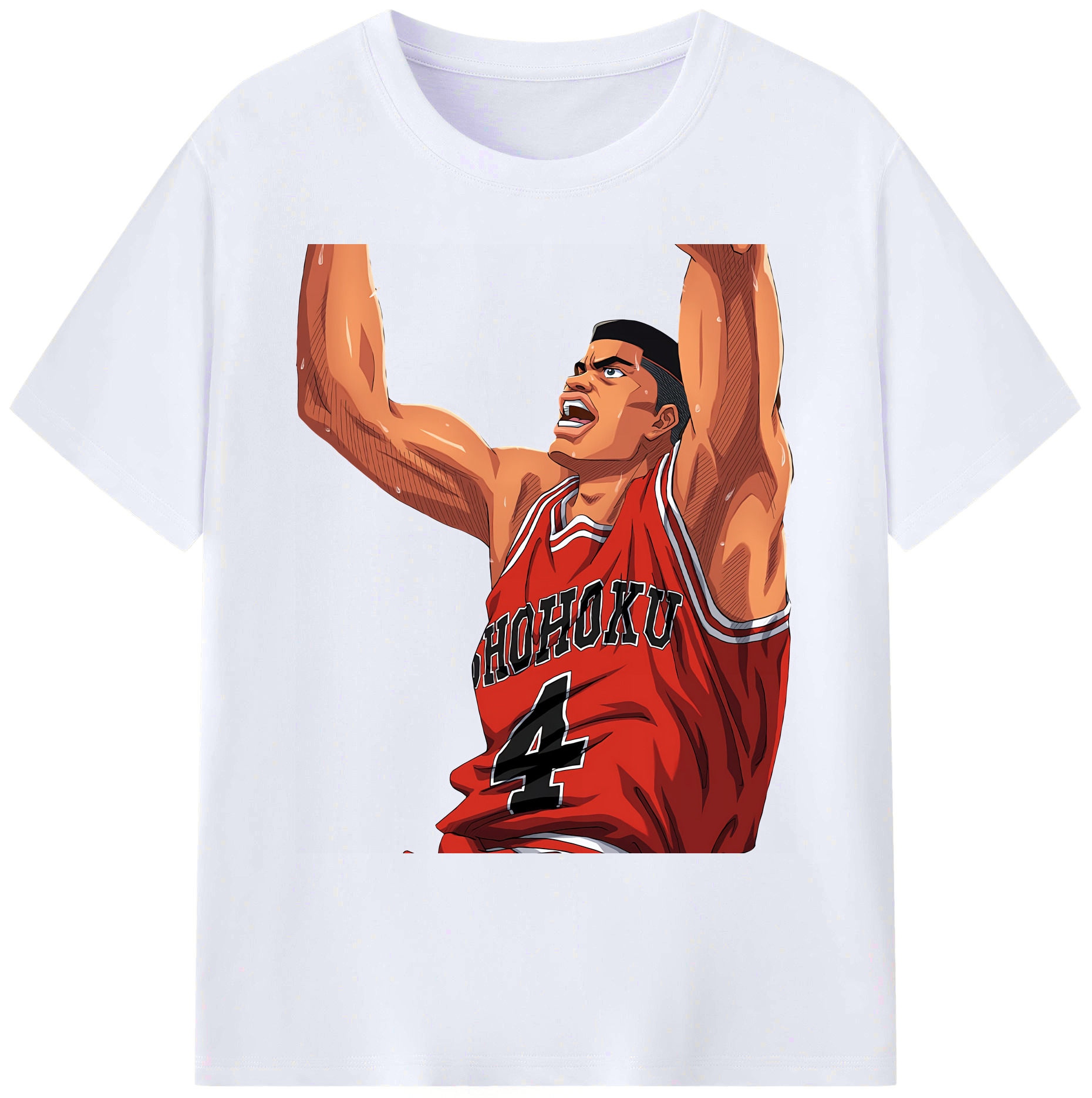 （画像用） SLAM DUNK／スラムダンク 綿100％ メンズ半袖Tシャツ｜肌触りやわらか＆通気性