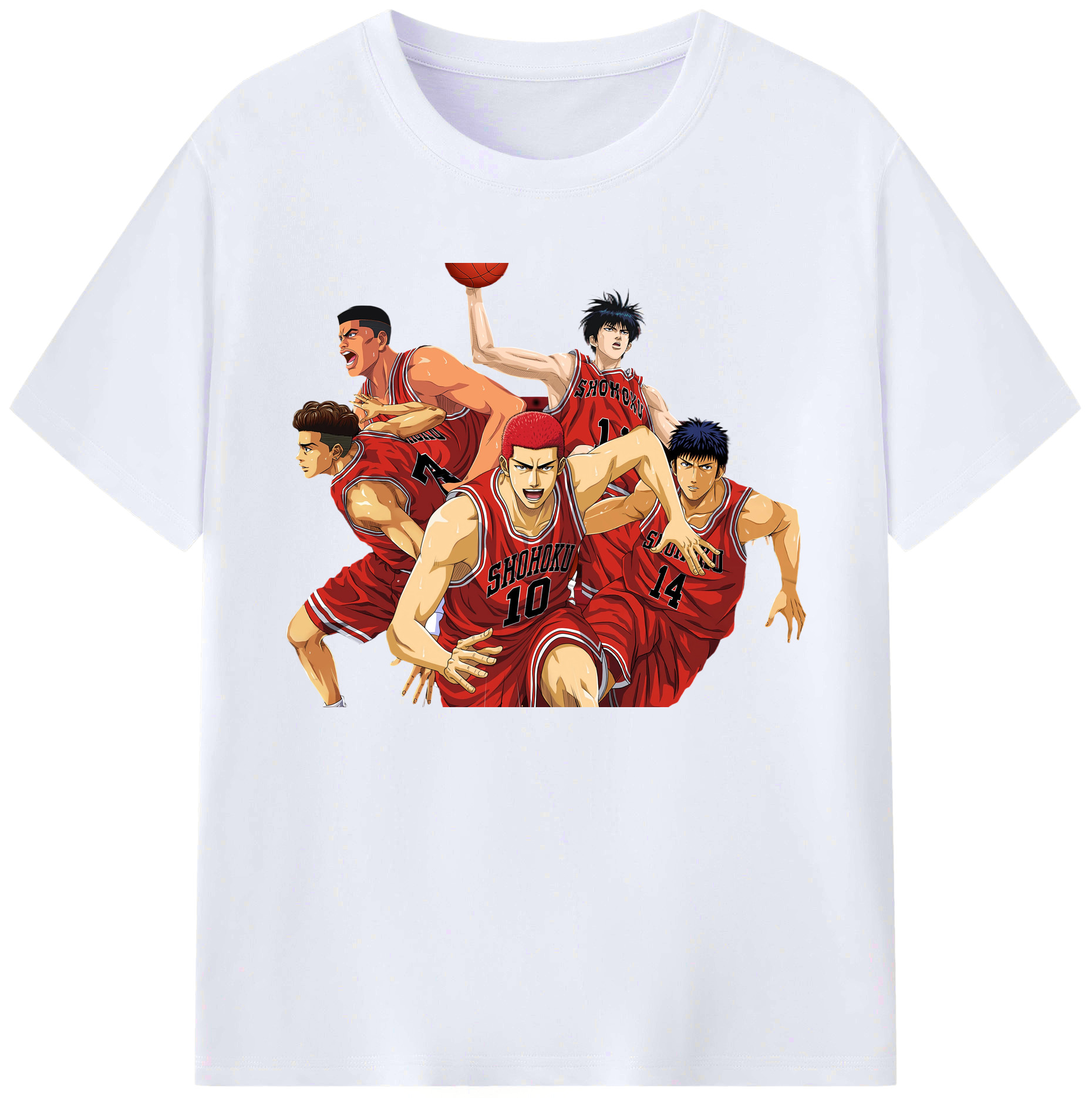 （画像用） SLAM DUNK／スラムダンク 綿100％ メンズ半袖Tシャツ｜肌触りやわらか＆通気性