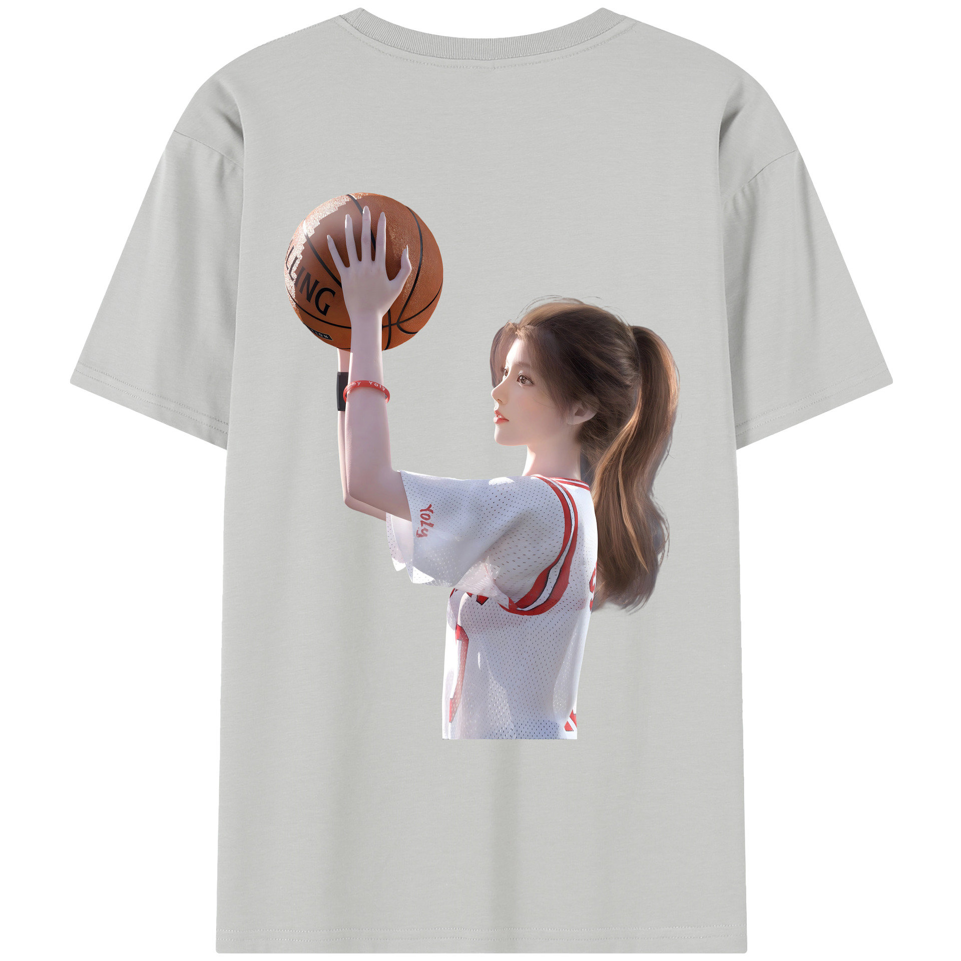 SLAM DUNK／スラムダンク レディース半袖Tシャツ(バックプリント)