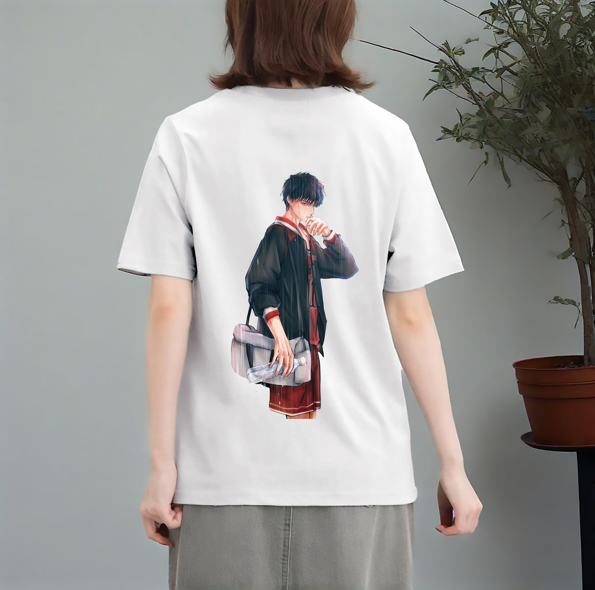 SLAM DUNK／スラムダンク レディース半袖Tシャツ(バックプリント)