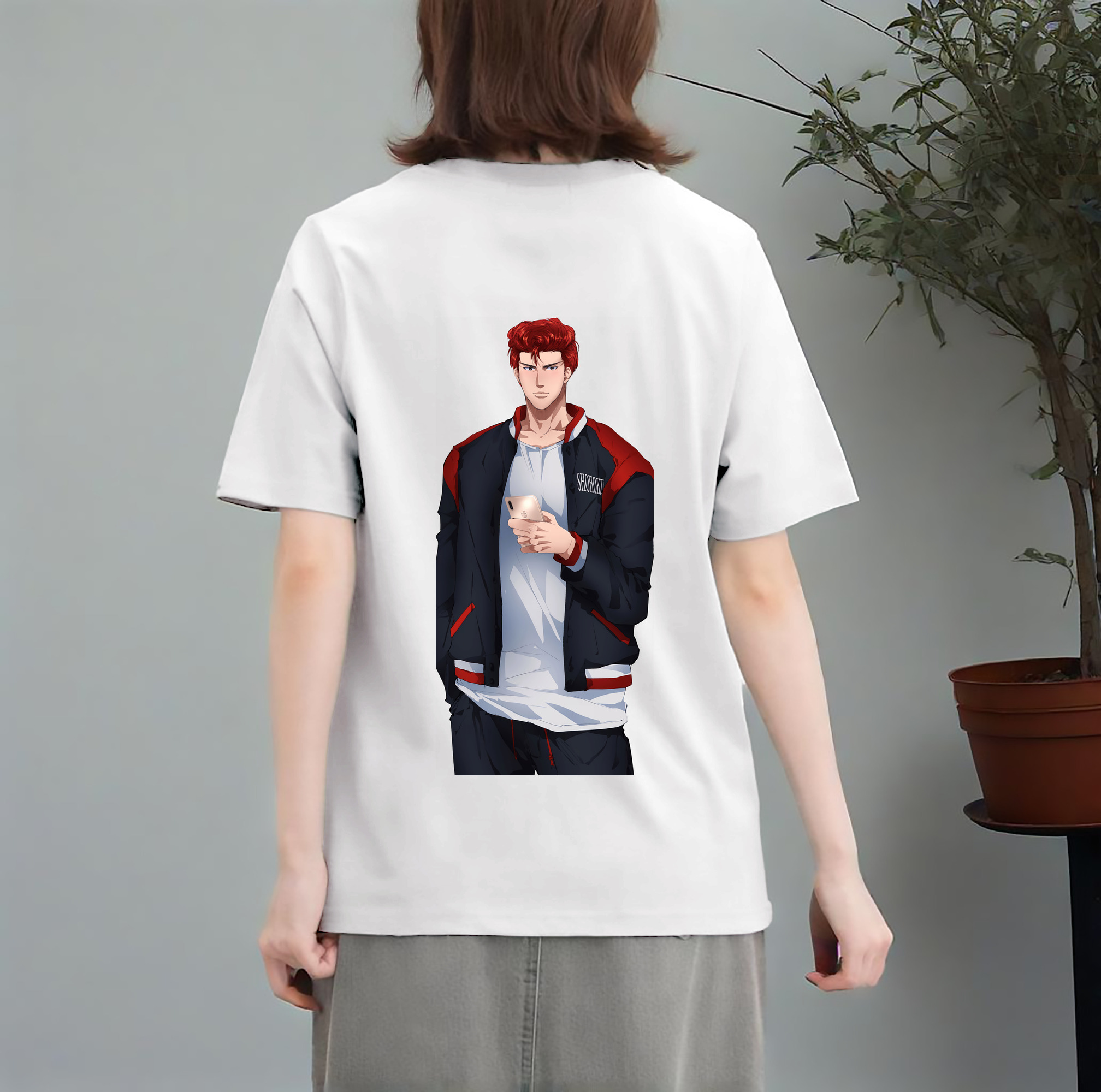 SLAM DUNK／スラムダンク レディース半袖Tシャツ(バックプリント)