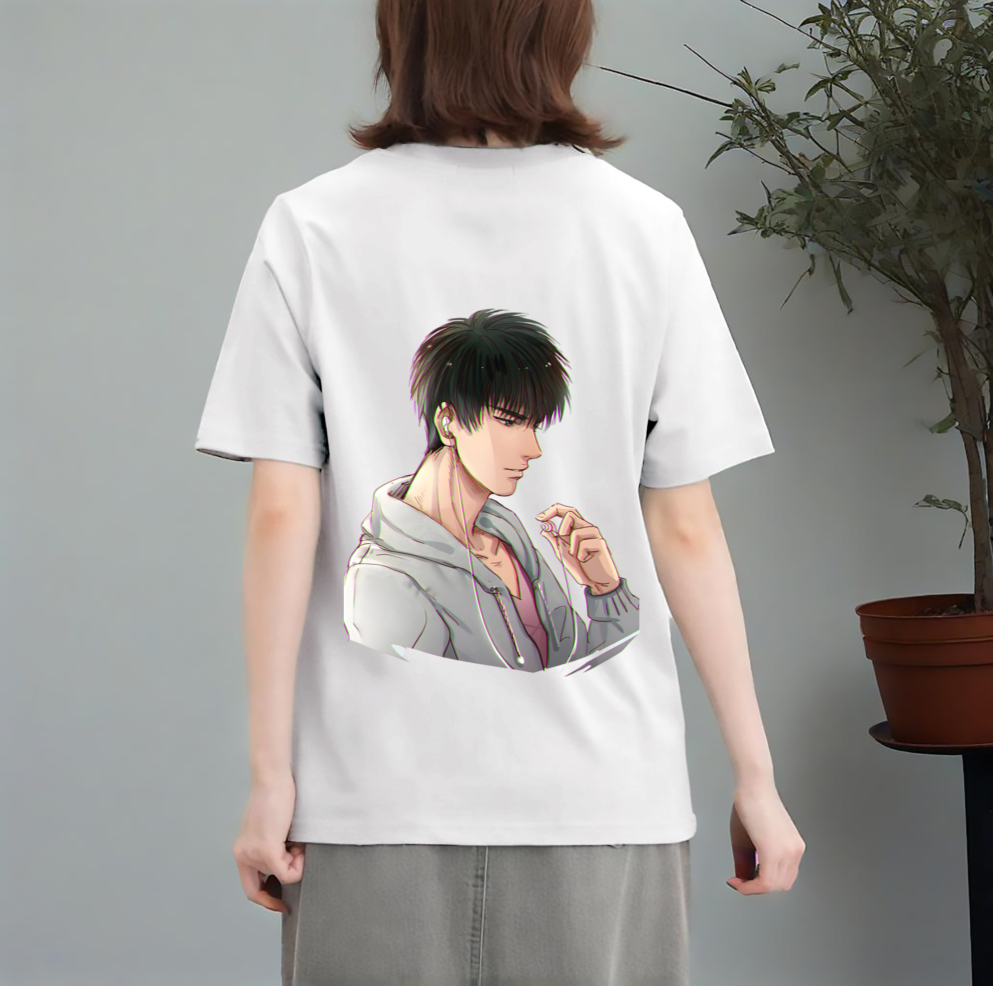 SLAM DUNK／スラムダンク レディース半袖Tシャツ(バックプリント)