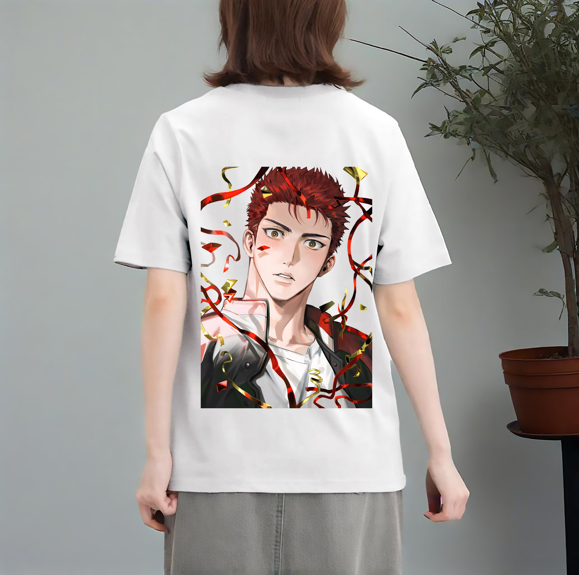 SLAM DUNK／スラムダンク レディース半袖Tシャツ(バックプリント)