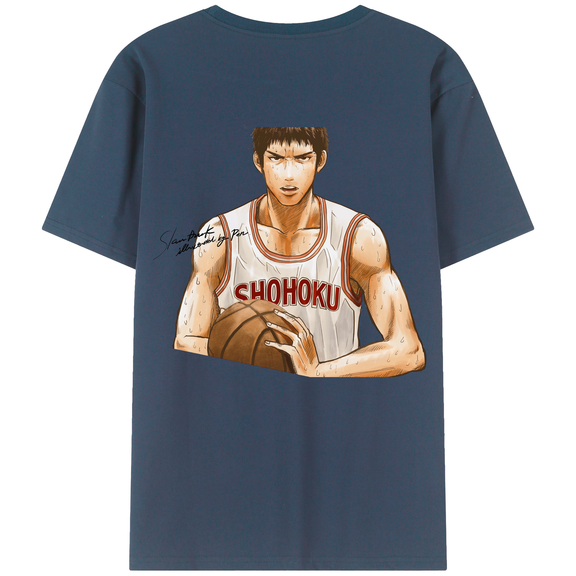SLAM DUNK／スラムダンク レディース半袖Tシャツ(バックプリント)