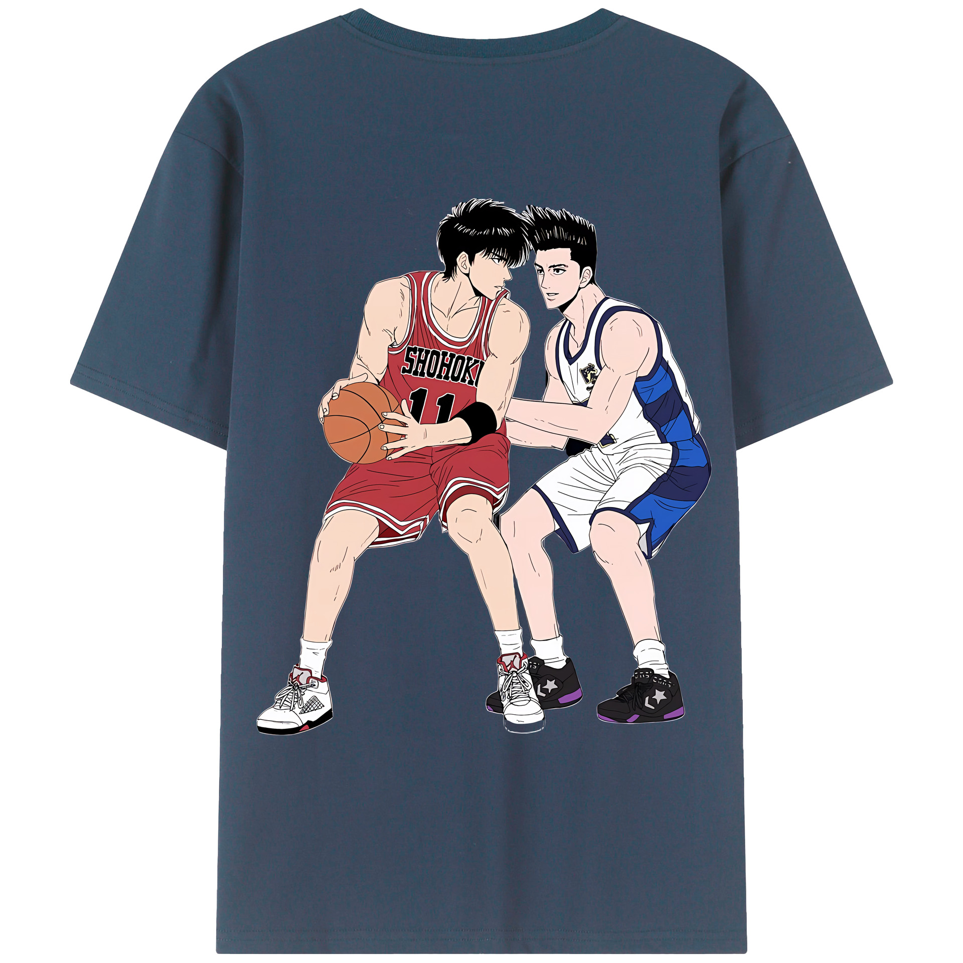 SLAM DUNK／スラムダンク レディース半袖Tシャツ(バックプリント)