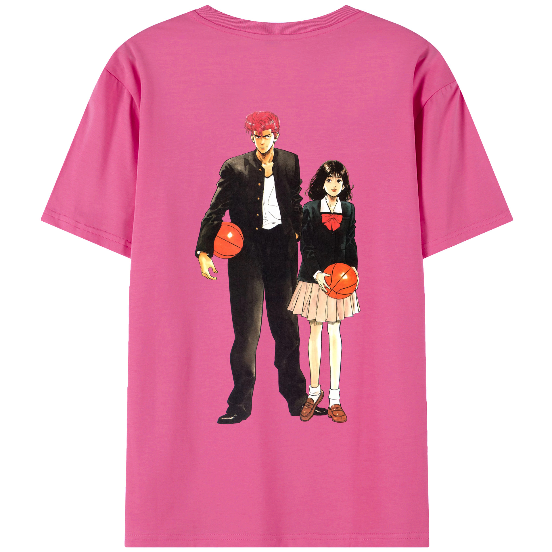 SLAM DUNK／スラムダンク レディース半袖Tシャツ(バックプリント)