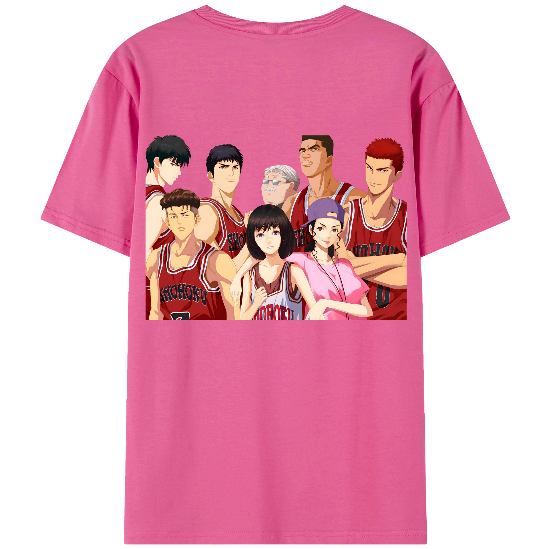 SLAM DUNK／スラムダンク レディース半袖Tシャツ(バックプリント)