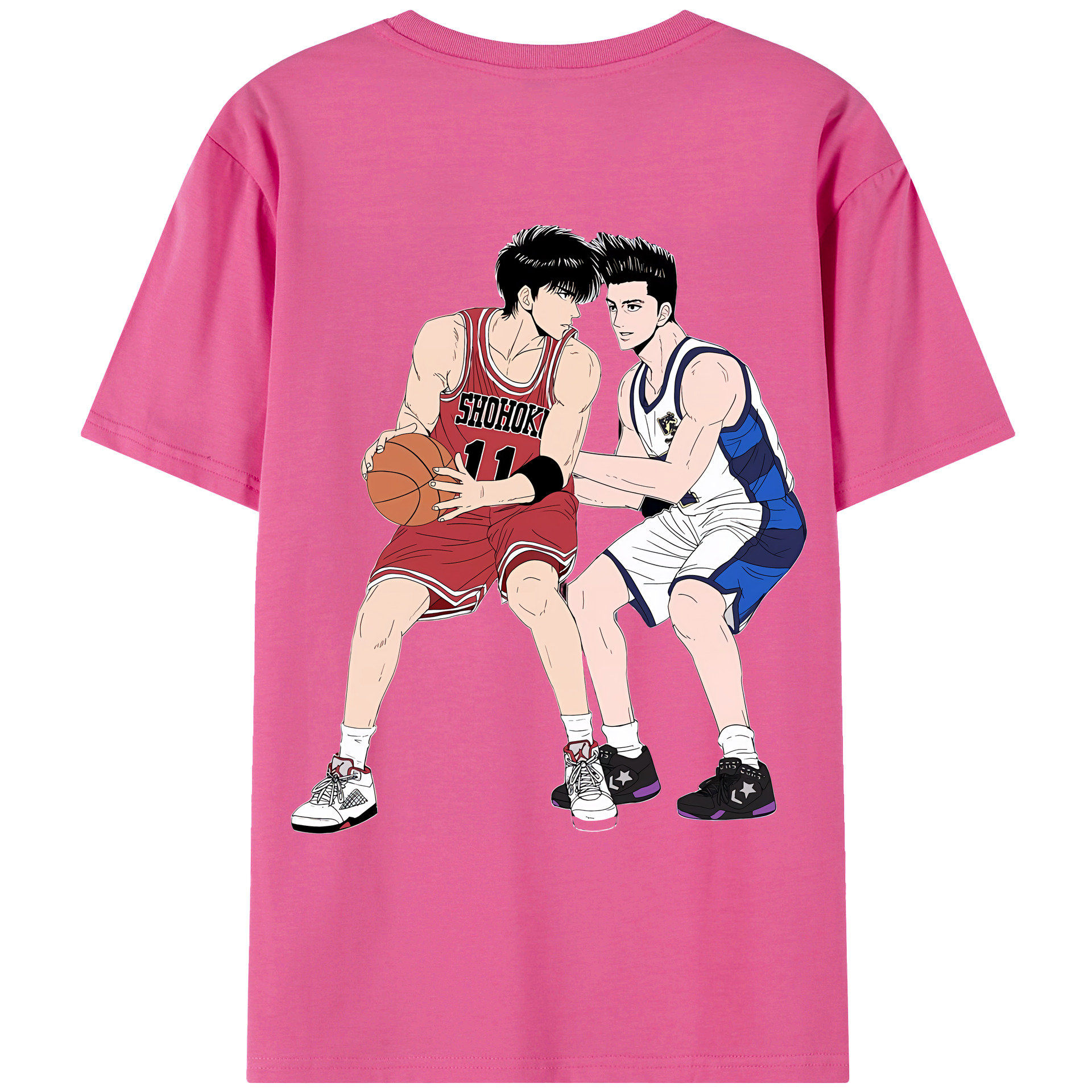 SLAM DUNK／スラムダンク レディース半袖Tシャツ(バックプリント)