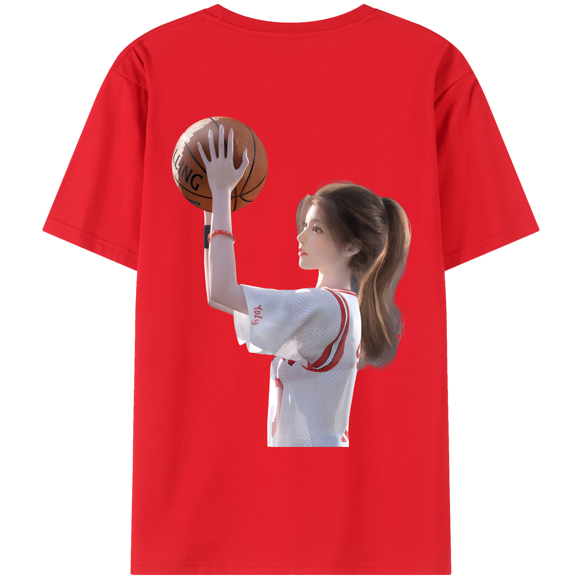 SLAM DUNK／スラムダンク レディース半袖Tシャツ(バックプリント)