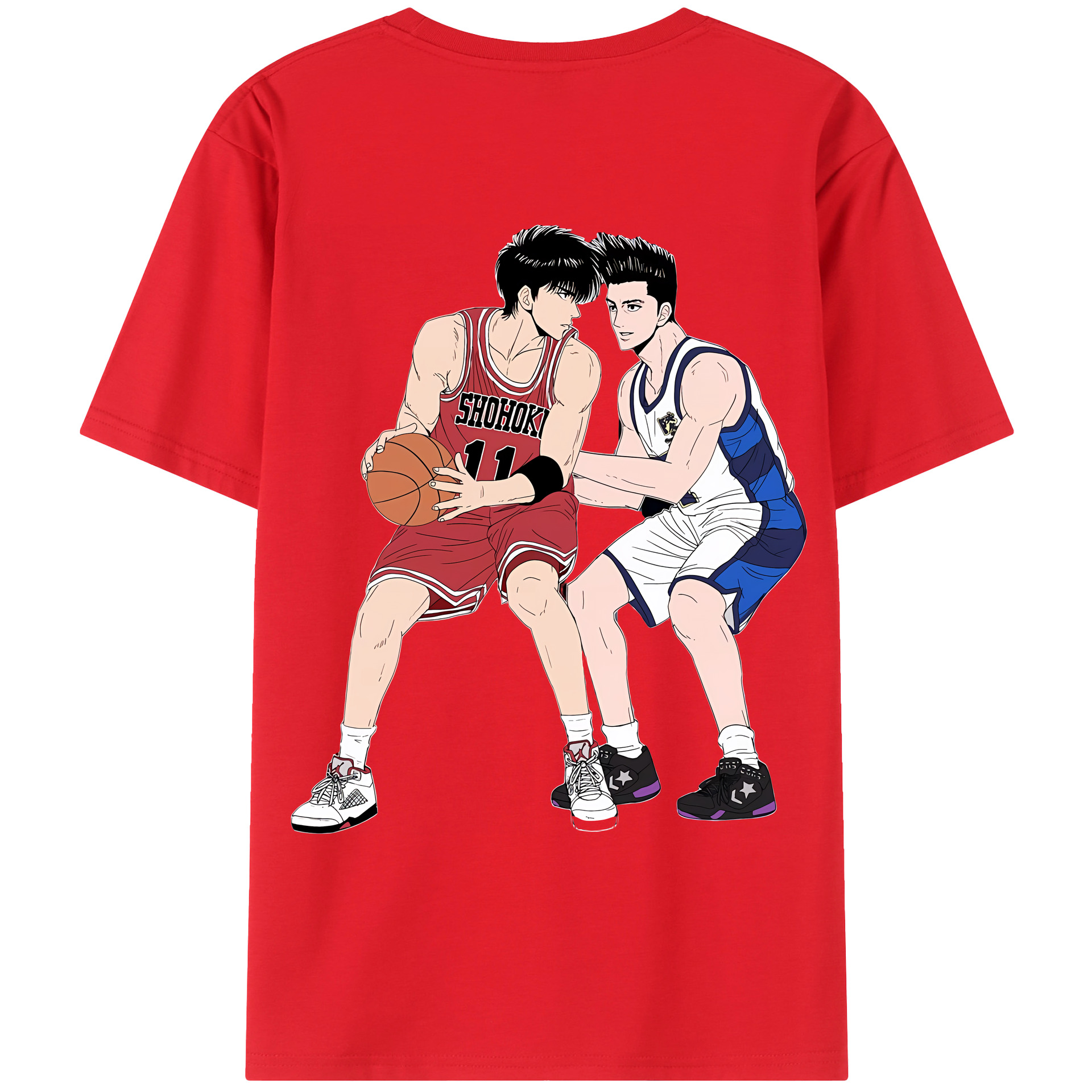 SLAM DUNK／スラムダンク レディース半袖Tシャツ(バックプリント)