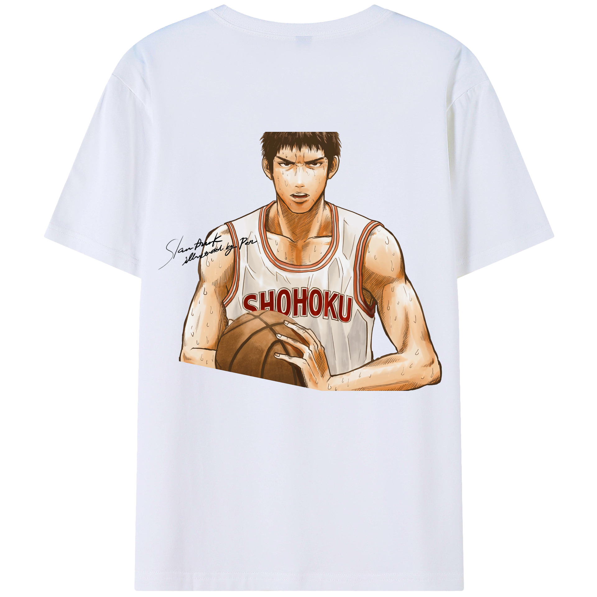 SLAM DUNK／スラムダンク レディース半袖Tシャツ(バックプリント)