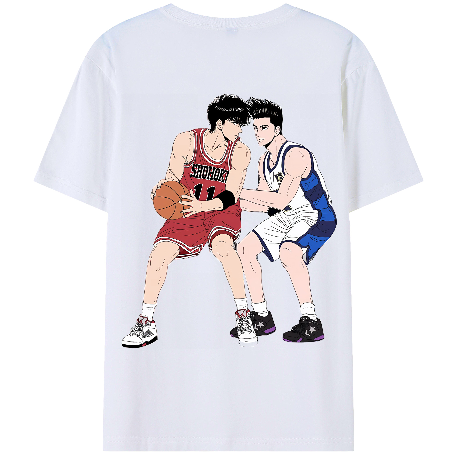 SLAM DUNK／スラムダンク レディース半袖Tシャツ(バックプリント)