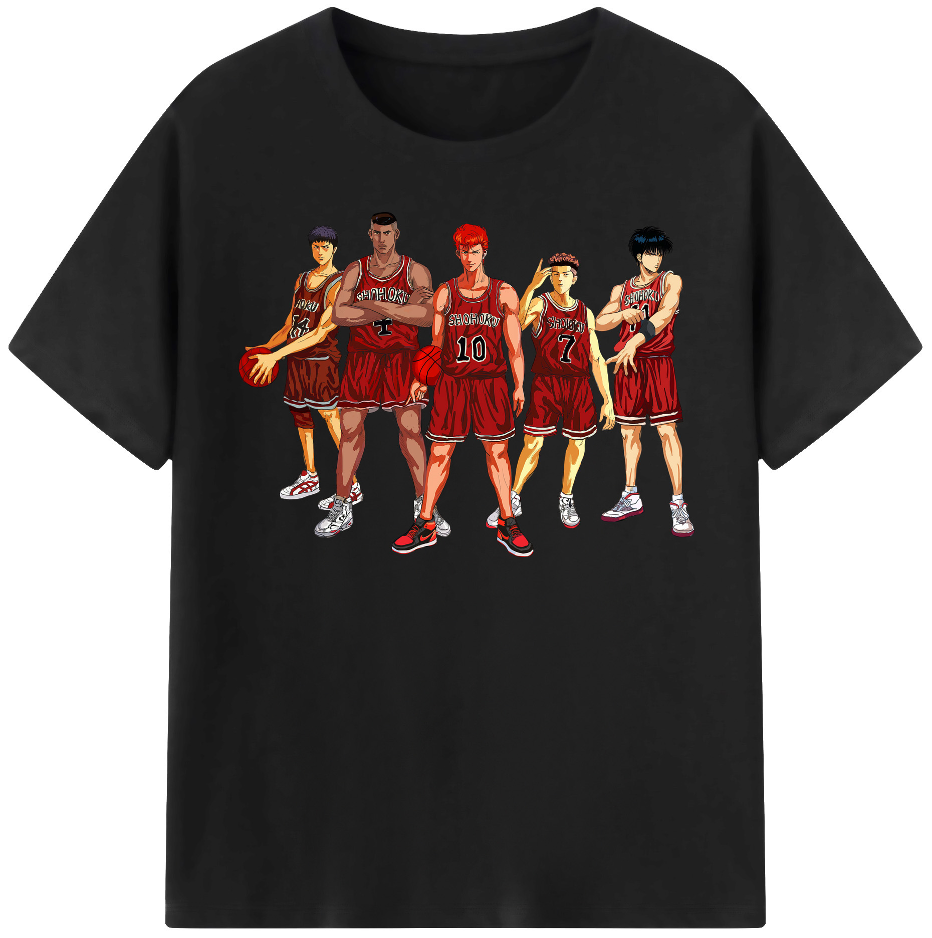 （画像用） SLAM DUNK／スラムダンク レディースカジュアルプリントTシャツ（綿100％）