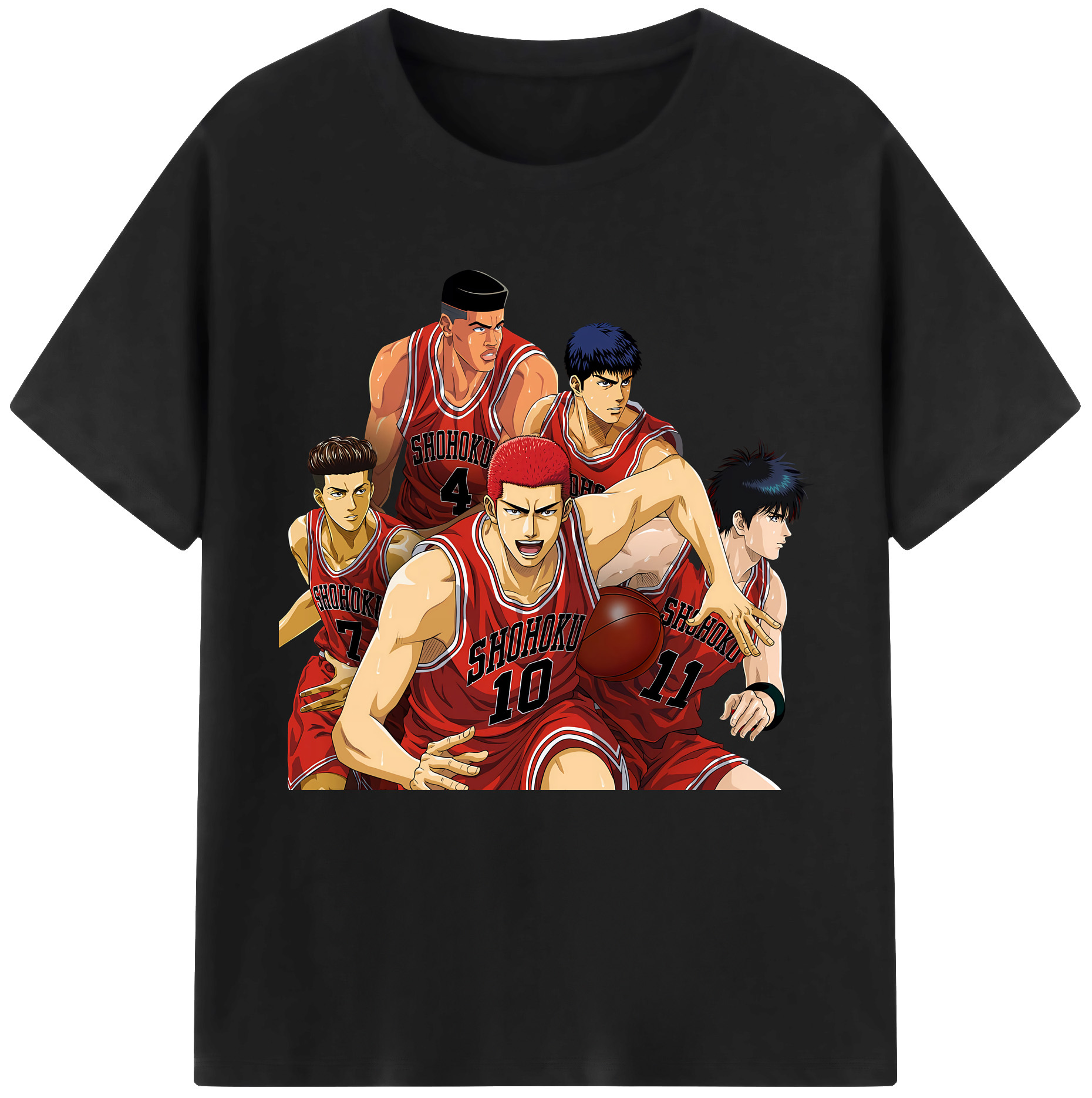 （画像用） SLAM DUNK／スラムダンク レディースカジュアルプリントTシャツ（綿100％）