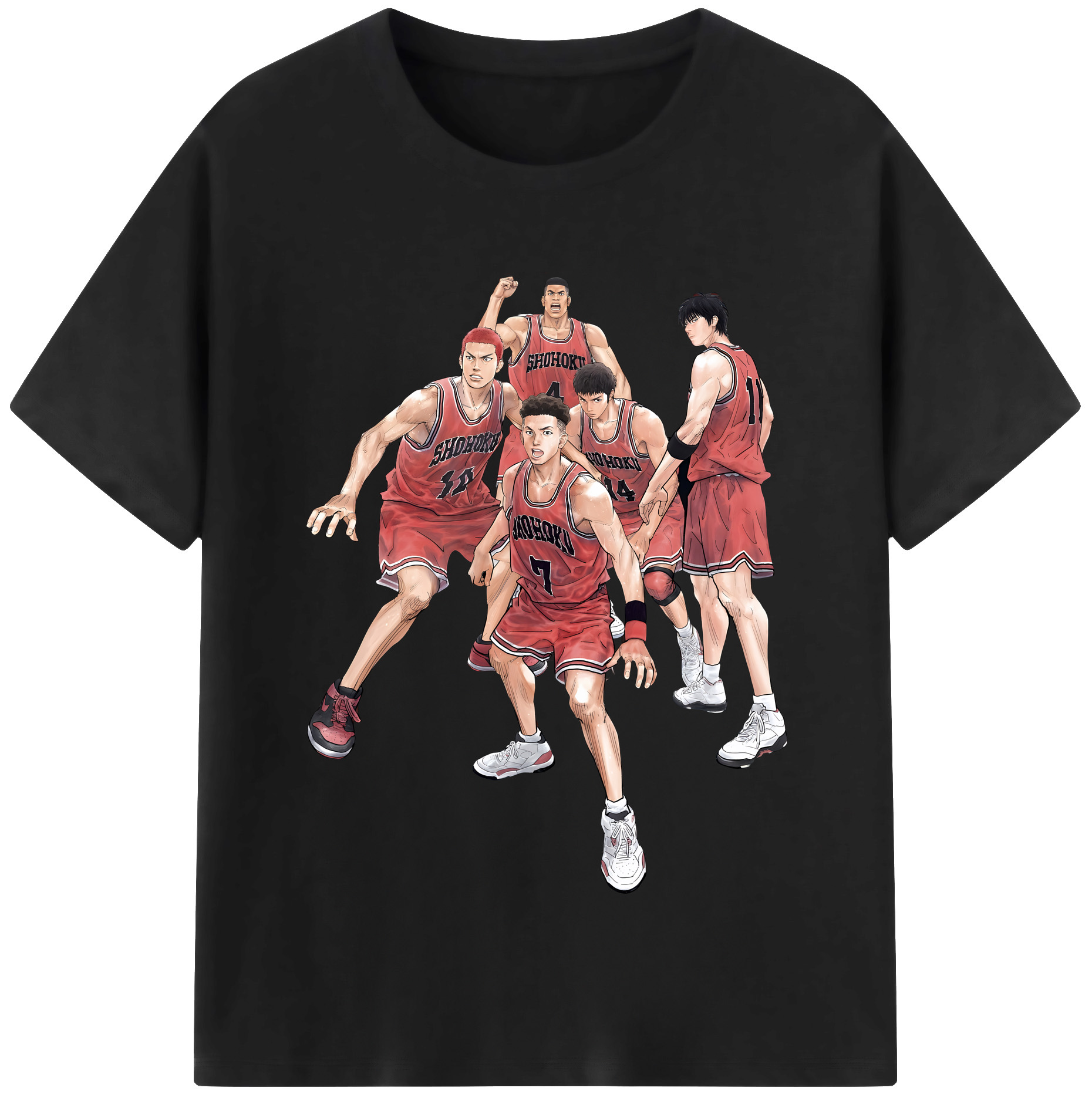 （画像用） SLAM DUNK／スラムダンク レディースカジュアルプリントTシャツ（綿100％）