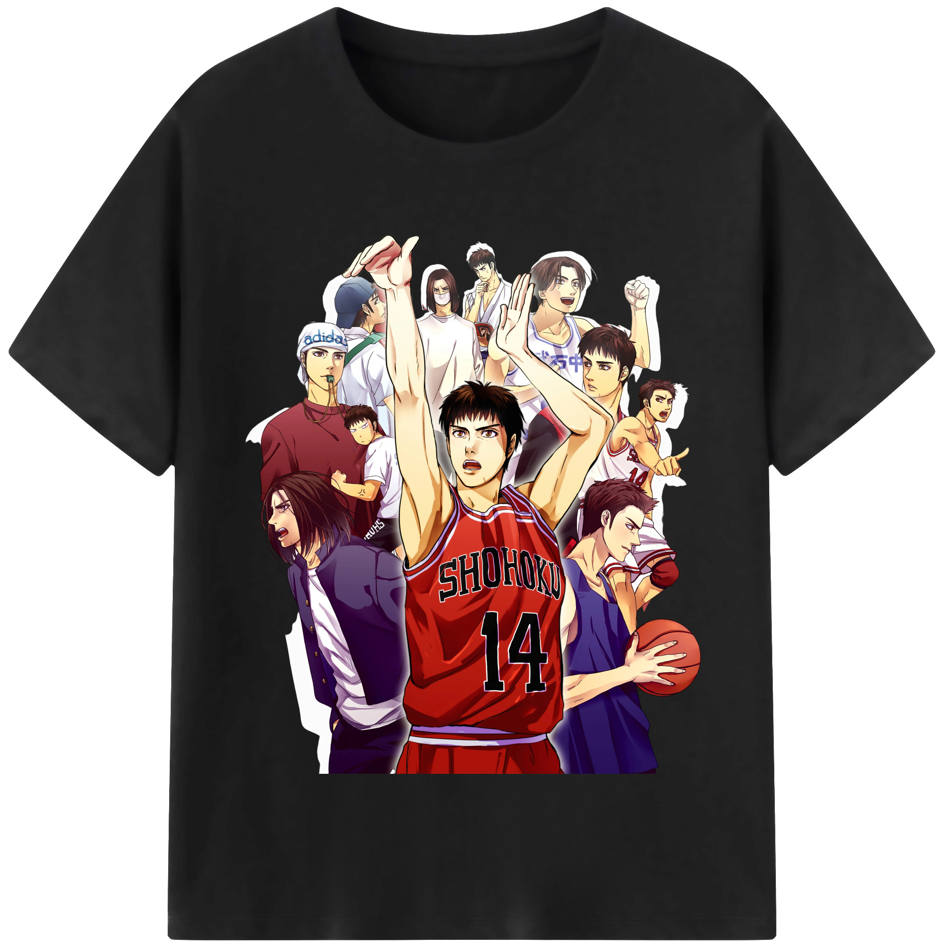 （画像用） SLAM DUNK／スラムダンク レディースカジュアルプリントTシャツ（綿100％）